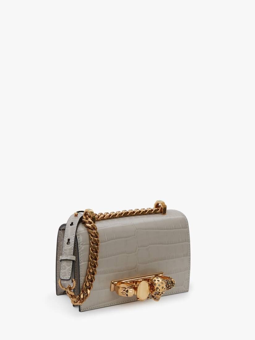 Alexander McQueen CC000025 Size: OS / Jewelled Satchel Mini Bag in Grey Size ONE SIZE - 2 Thumbnail
