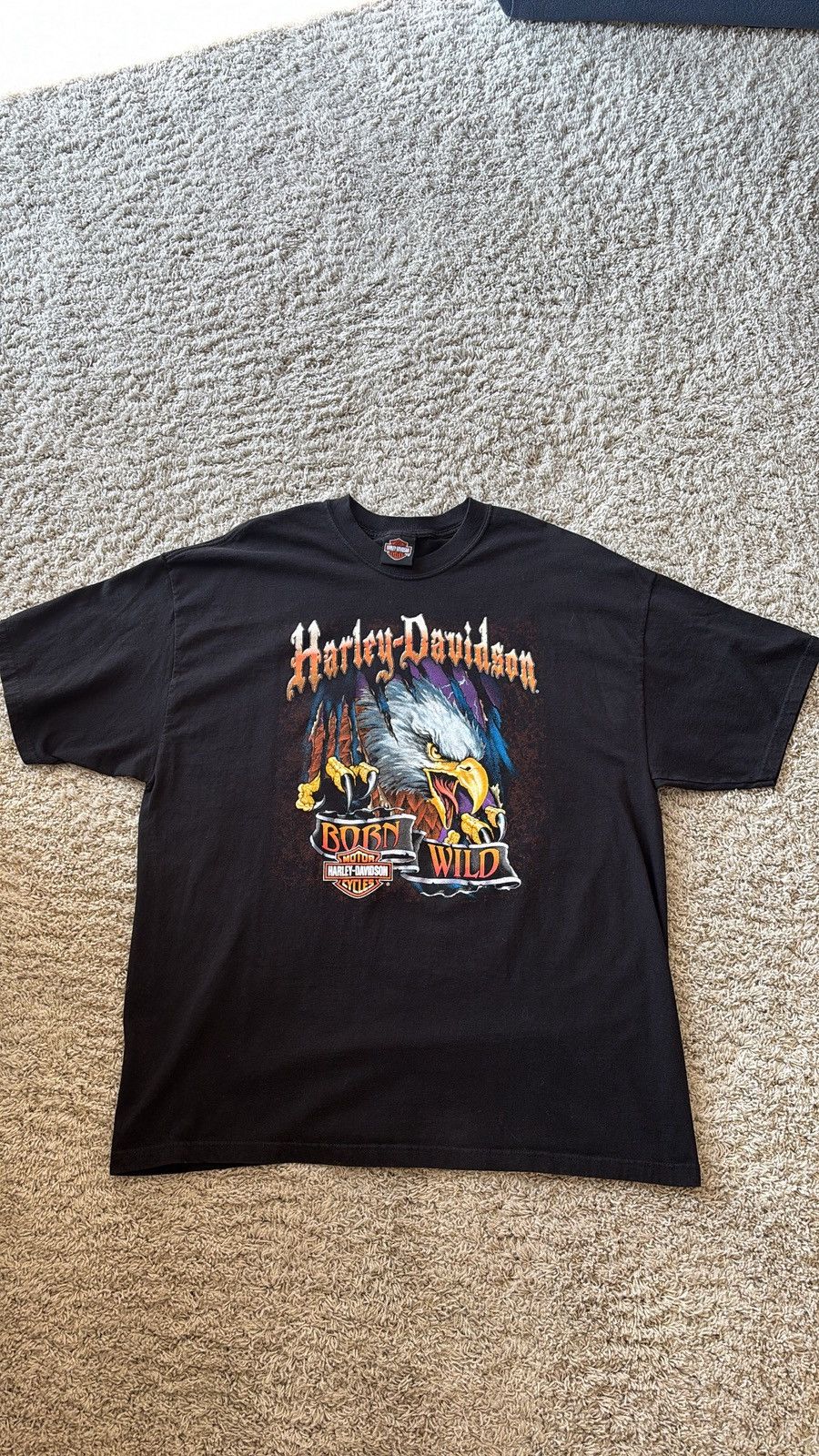 Harley Davidson Vintage 2008 Harley Davidson Born wild tee Size US XXL / EU 58 / 5 - 2 Thumbnail