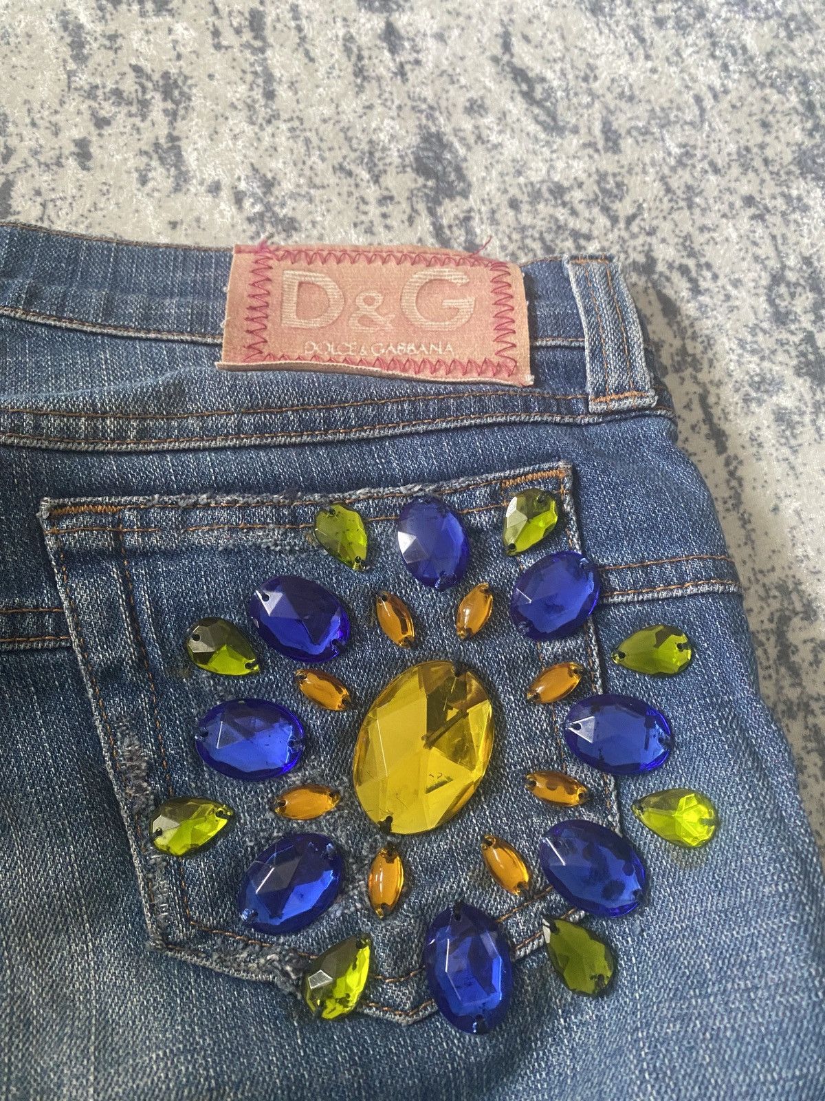 Dolce & Gabbana Vintage dolce & gabbana luxury jeans with colour stones Size 28" / US 6 / IT 42 - 13 Thumbnail