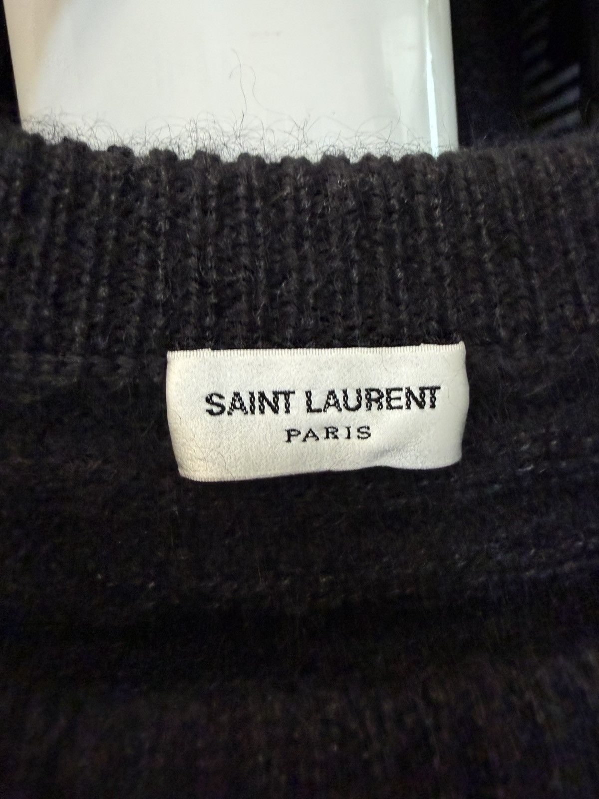 Saint Laurent Paris FW20 Mohair Ribbed Raglan Sweater Size US M / EU 48-50 / 2 - 4 Thumbnail