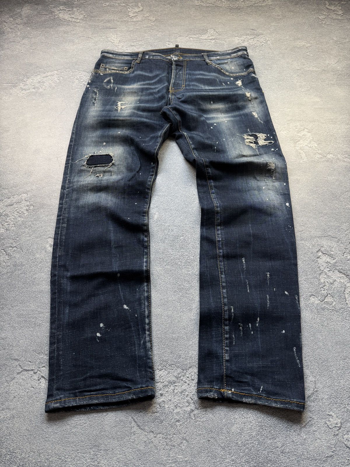 Dsquared2 Dsquared2 Denim Jeans Patchwork Crazy LGB Style Size US 36 / EU 52 - 1 Thumbnail