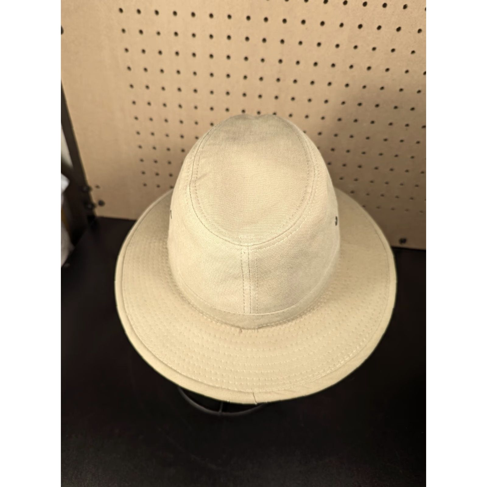 Stetson Stetson Fedora Hat Mens M Beige Cotton Breathable Eyelets Safari TC18404122 Size ONE SIZE - 3 Thumbnail