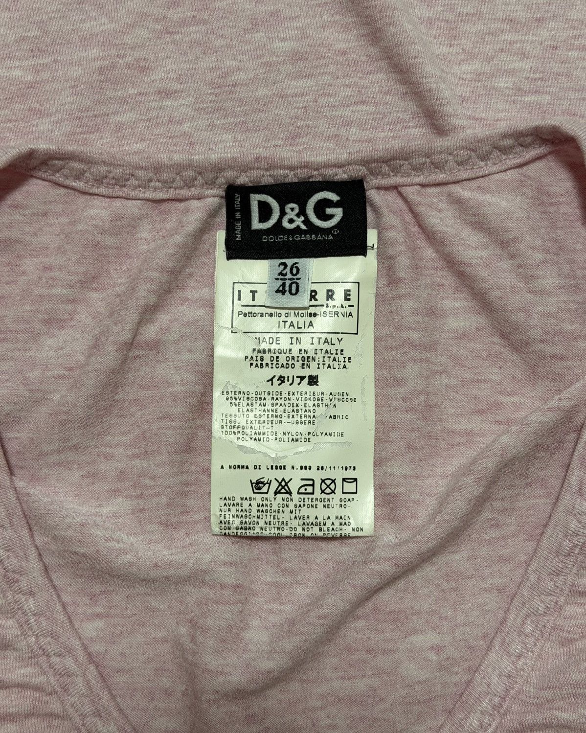 Dolce & Gabbana D&G Vintage “FREEDOM” Side Mesh Graphic Tank Top Size S / US 4 / IT 40 - 6 Thumbnail