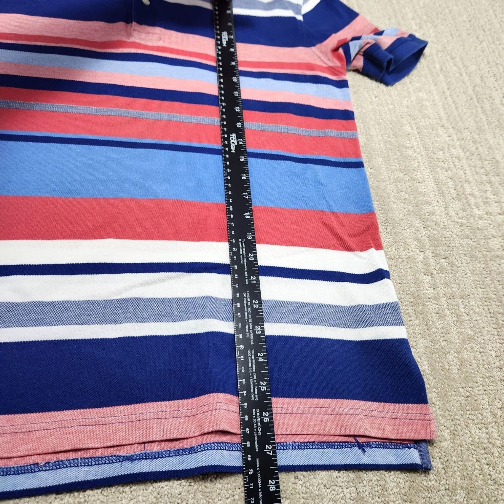 Brooks Brothers Brooks Brothers Polo Shirt Men Large Slim Fit Performance Cotton Striped Luxury Shirt Size US L / EU 52-54 / 3 - 4 Thumbnail