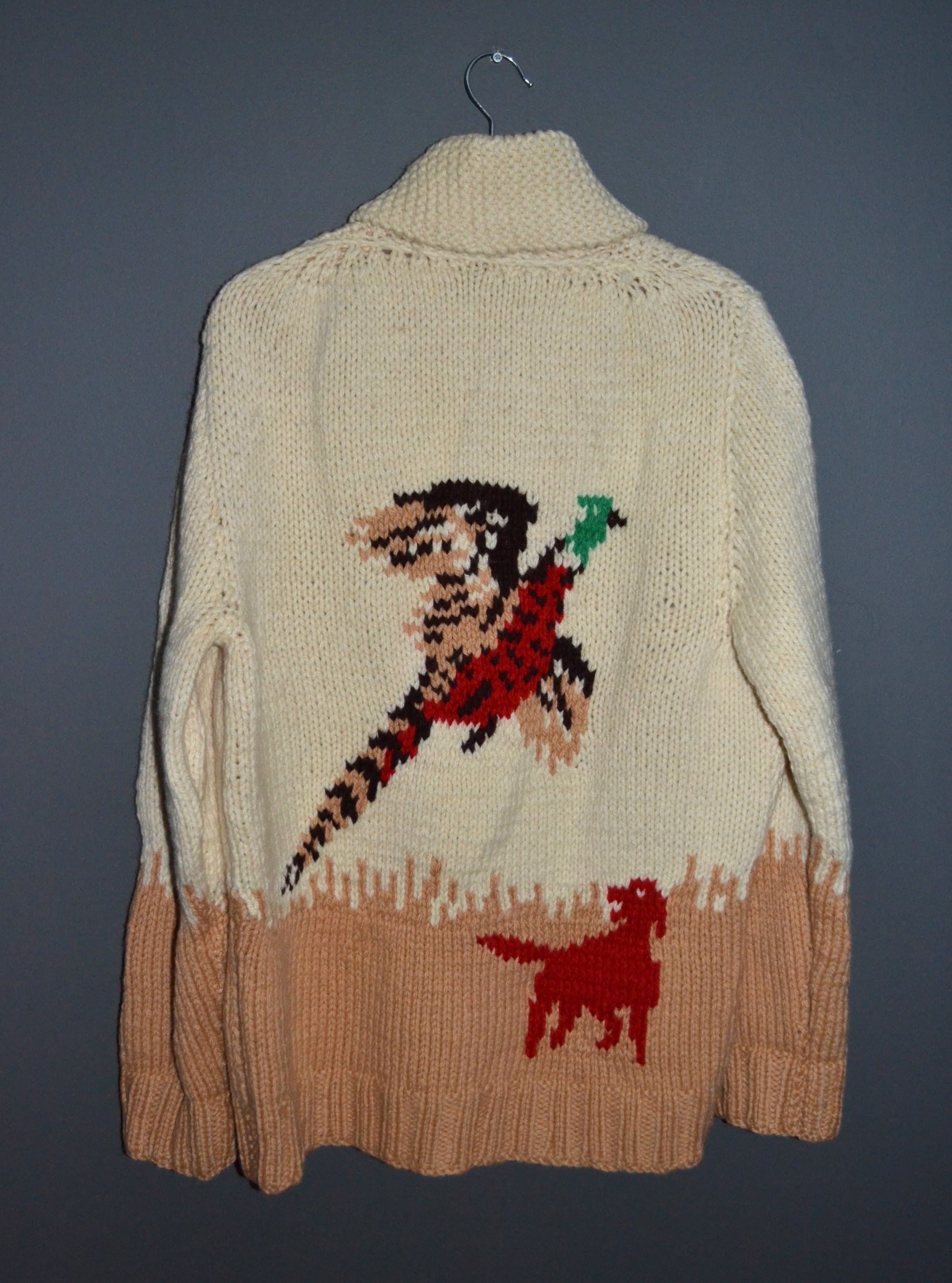 Vintage Vintage 50s 60s Mary Maxim Cowichan Sweater Knit Hunting 