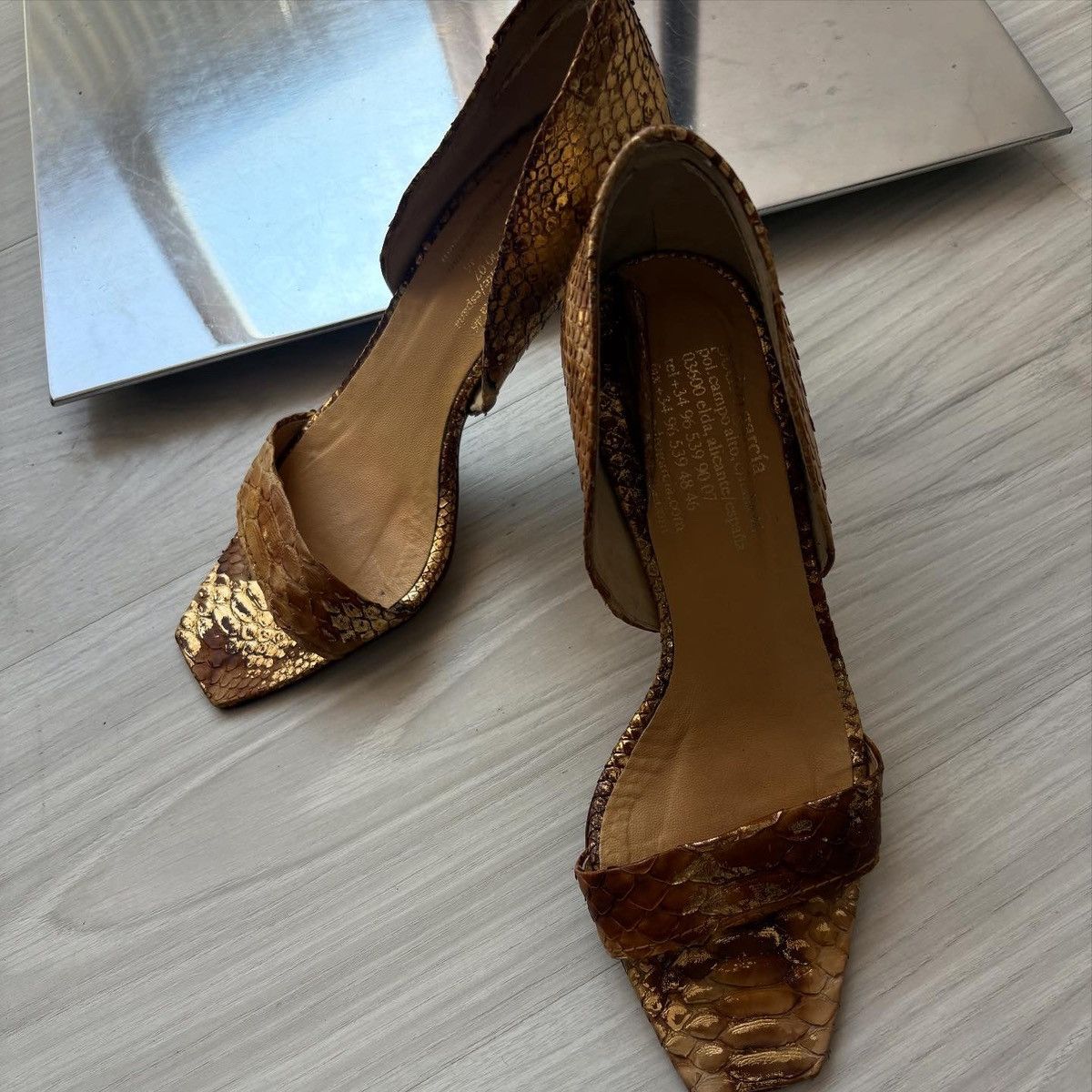 Pedro Garcia Pedro Garcia python snake heels Size US 6.5 / IT 36.5 - 2 Thumbnail
