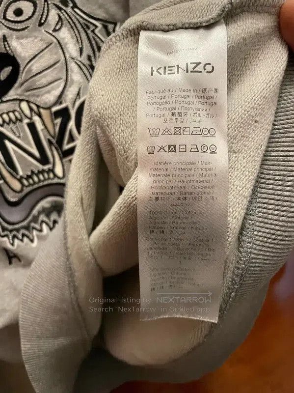 Kenzo KENZO Gray Cotton Men’s Sweatshirt . Size US XL / EU 56 / 4 - 5 Thumbnail