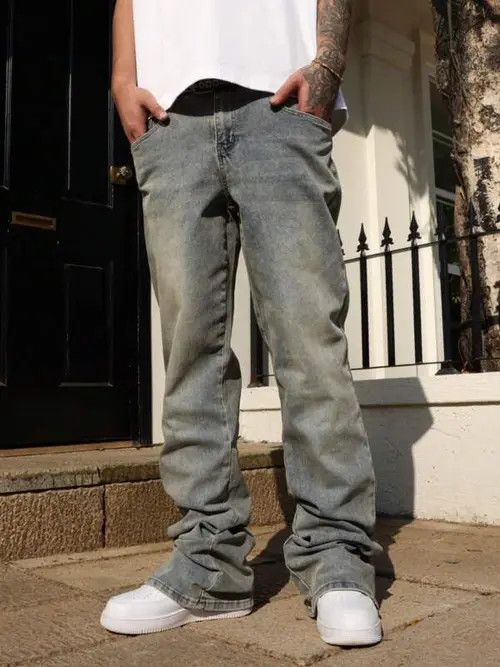 Japanese Brand Nozomi x Kaori Straight fit DRIP TRAP Denim jeans Size US 32 / EU 48 - 1 Thumbnail