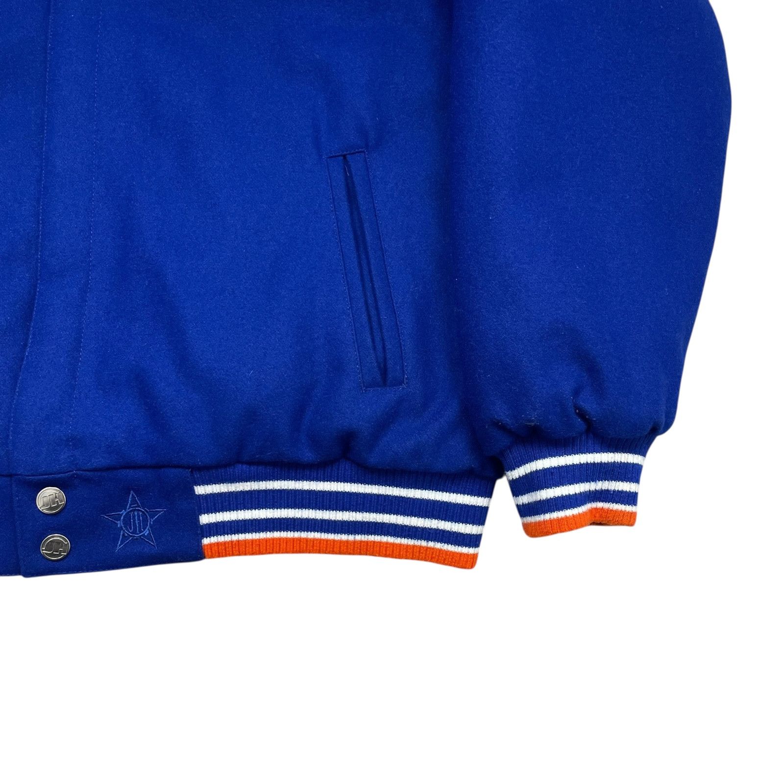 MLB VTG 00s NEW YORK METS JH DESIGN REVERSIBLE VARSITY JACKET XL Size US XL / EU 56 / 4 - 7 Thumbnail
