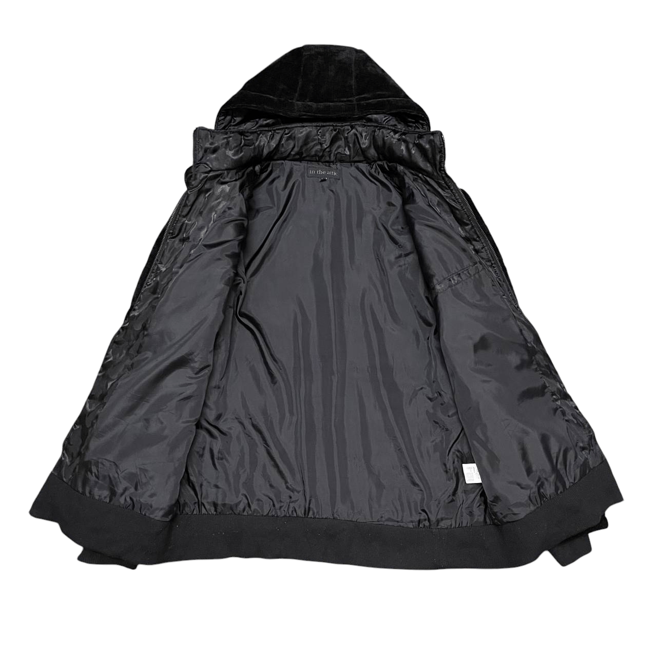 In The Attic Vintage In The Attic Corduroy Puffer Hooded Jacket Size US L / EU 52-54 / 3 - 6 Thumbnail