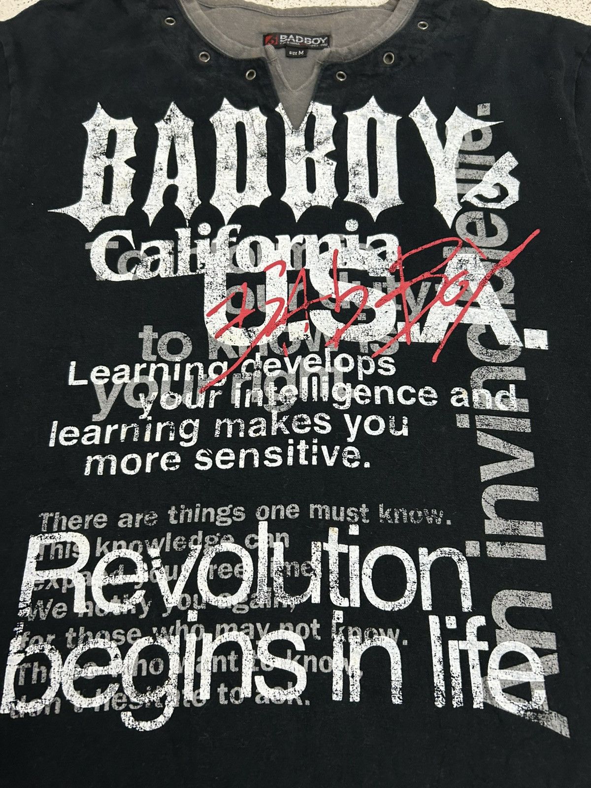 Japanese Brand Y2k Badboy California Usa Surfing Wording Quotes Size US M / EU 48-50 / 2 - 3 Thumbnail