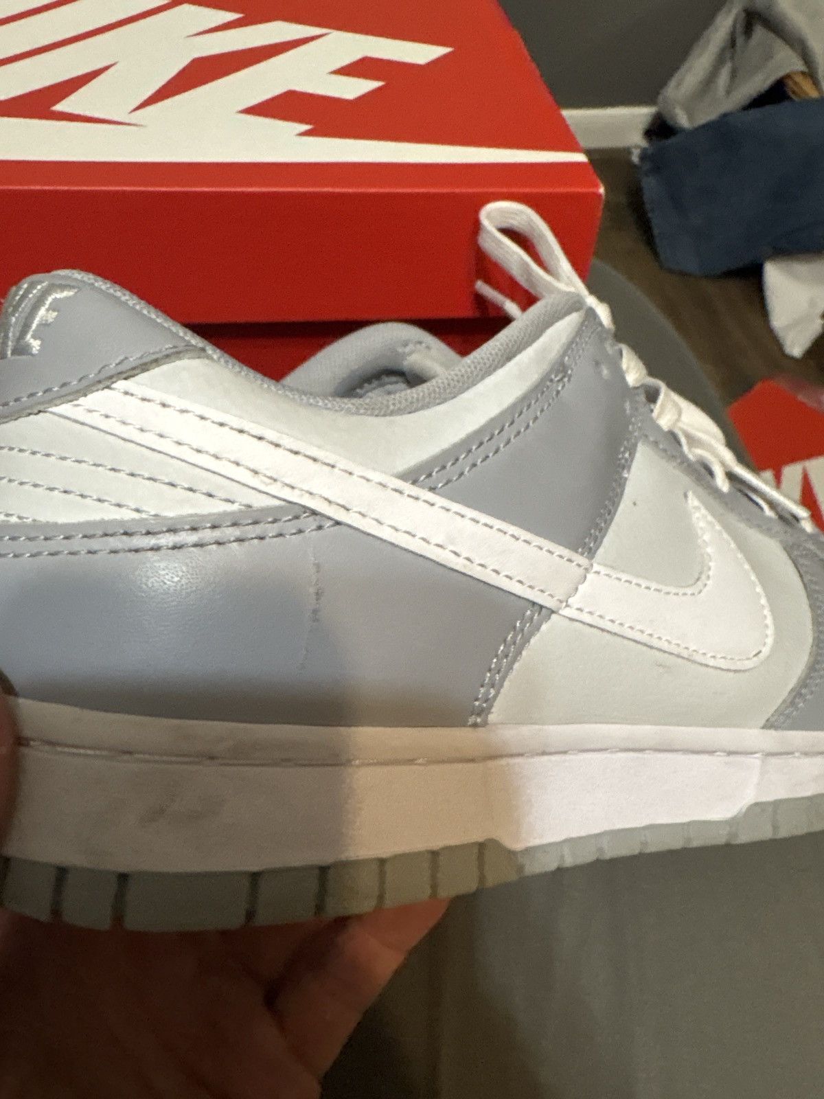 Nike Nike dunk two tone grey Size US 8.5 / EU 41-42 - 4 Thumbnail