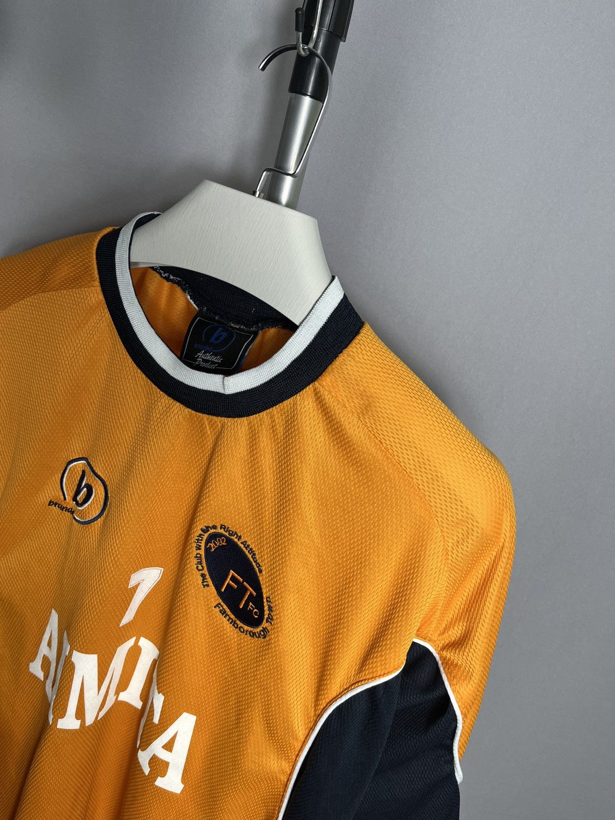 Vintage Branded 2003 2004 Farnborough FC away orange steve watson #7 Size US XL / EU 56 / 4 - 3 Thumbnail
