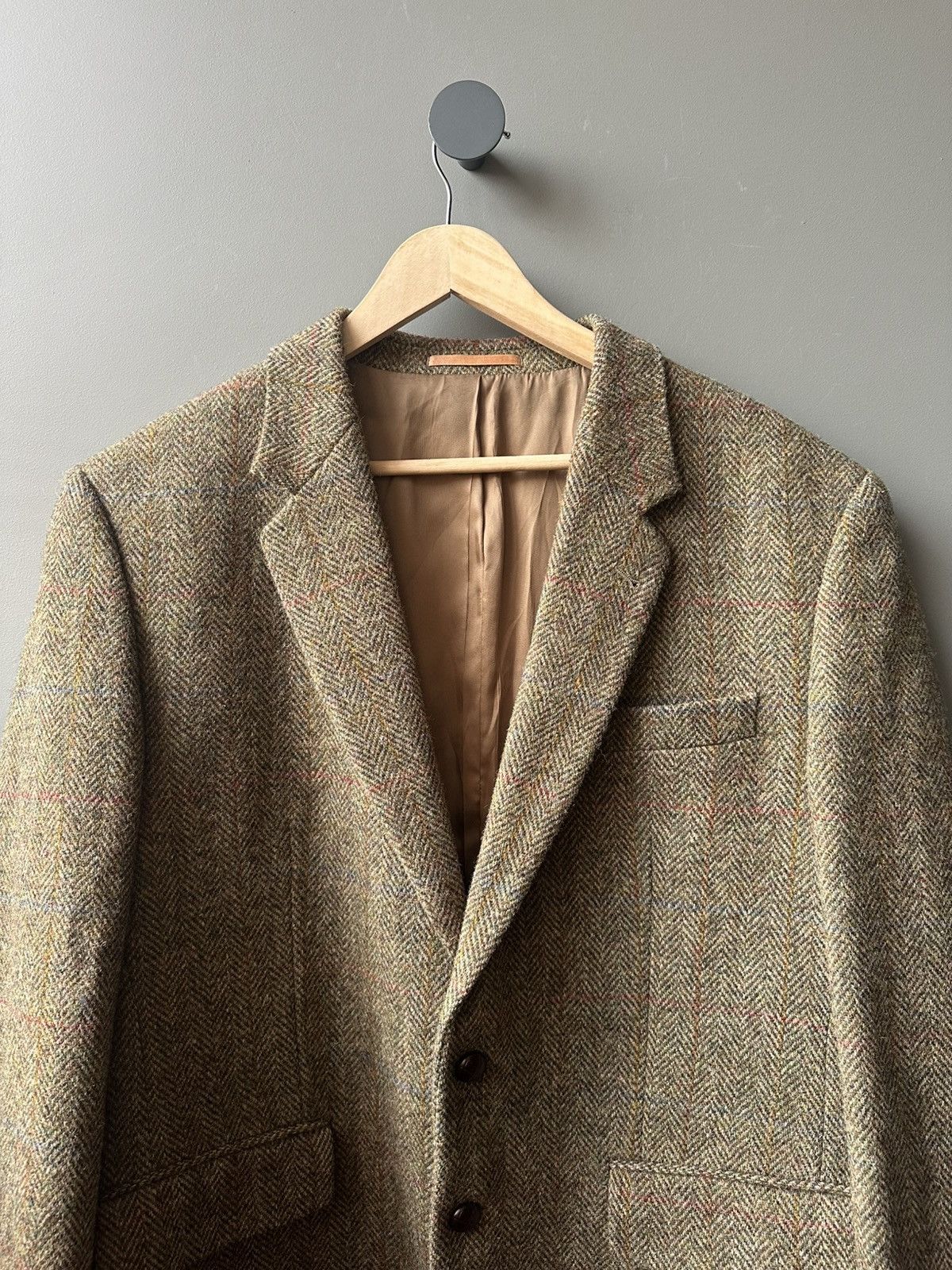 Harris Tweed Harris Tweed Wool Herringbone Blazer Size 54L - 2 Thumbnail