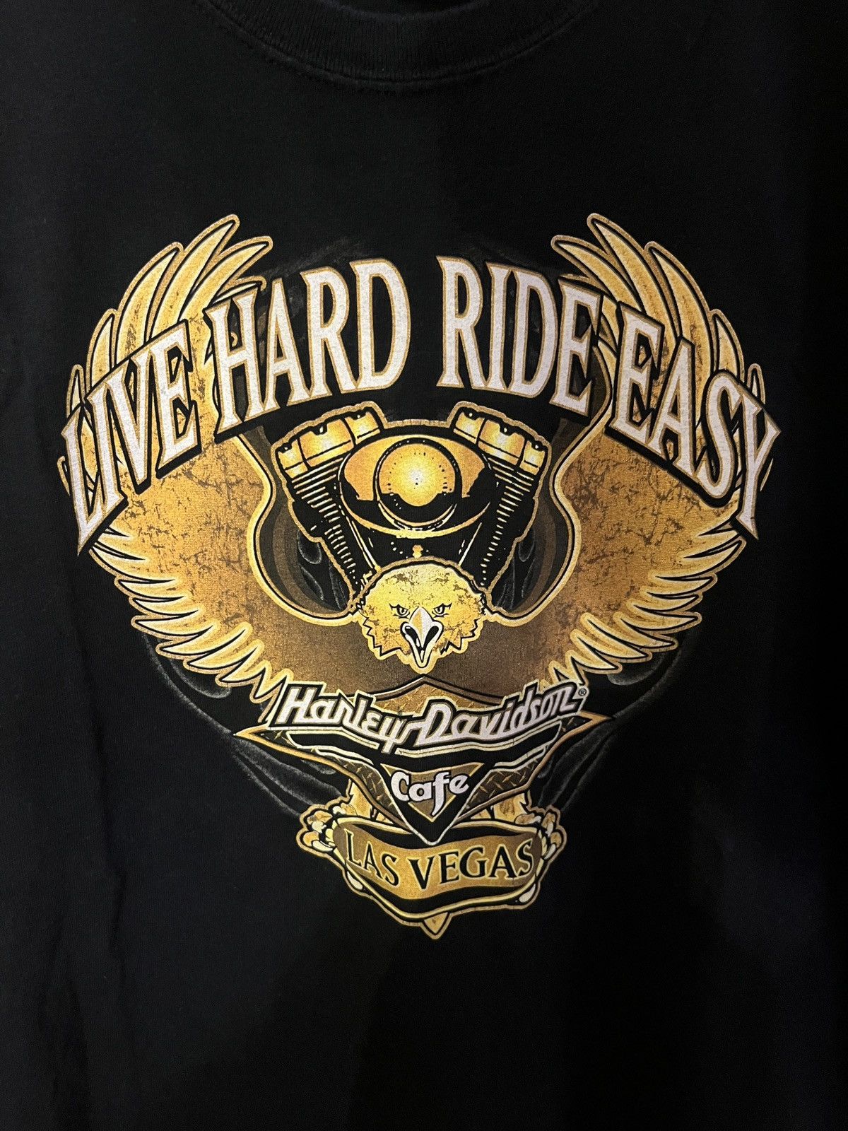 Harley Davidson Vintage Harley Davidson Cafe Las Vegas T Shirt Size US XL / EU 56 / 4 - 2 Thumbnail