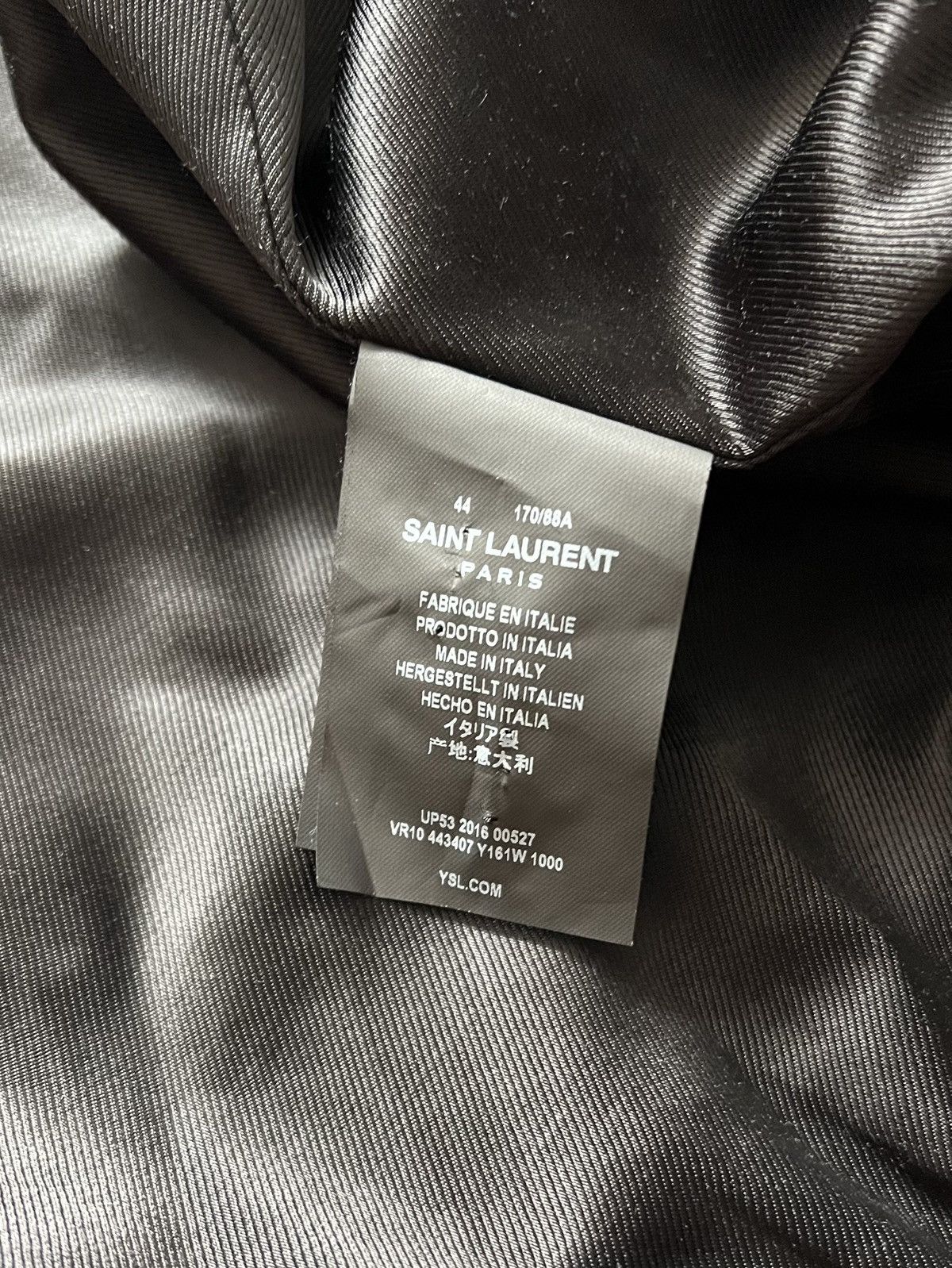 Hedi Slimane × Saint Laurent Paris 16FW Hollywood Palladium Teddy Jacket sz44 Size US S / EU 44-46 / 1 - 6 Thumbnail