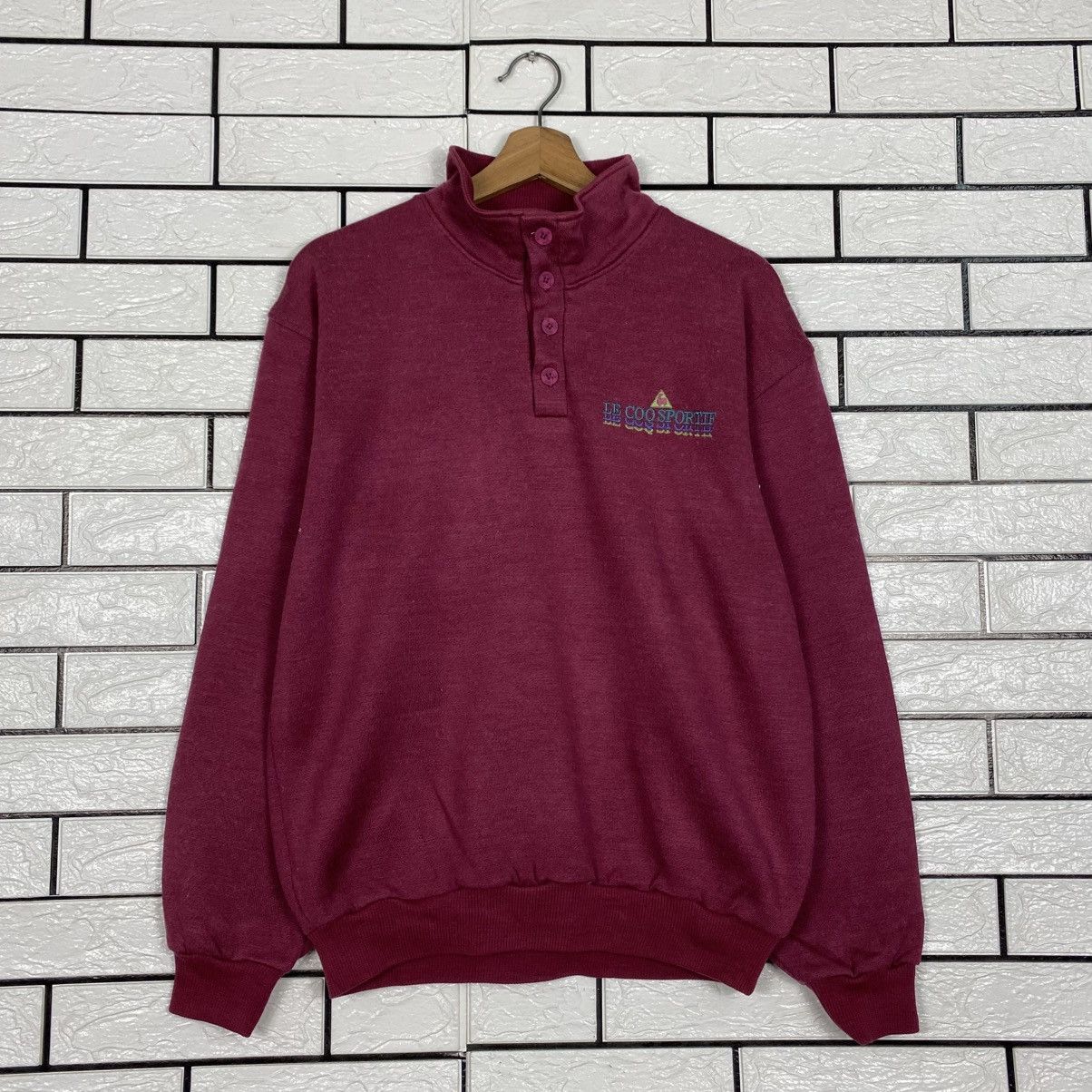 Japanese Brand Vintage Sweatshirt Le Coq Sportif Size US L / EU 52-54 / 3 - 2 Thumbnail