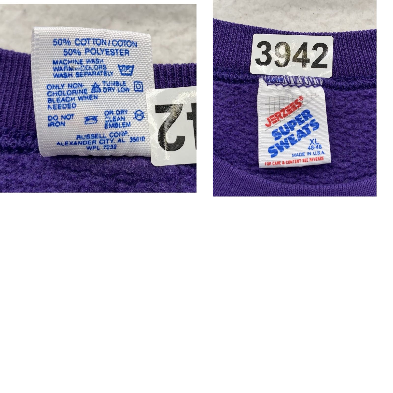 Jerzees VINTAGE JERZEES Sweatshirt Mens XL Purple Kentucky Derby Horses Racing Size US XL / EU 56 / 4 - 8 Thumbnail