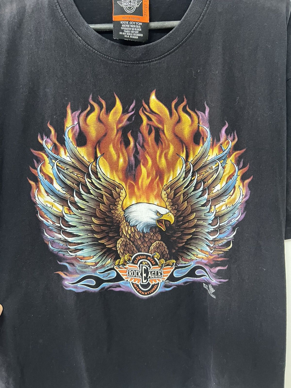Harley Davidson Vintage 90’s Harley Davidson International Rock Eagle sz 3XL Size US XXL / EU 58 / 5 - 9 Thumbnail