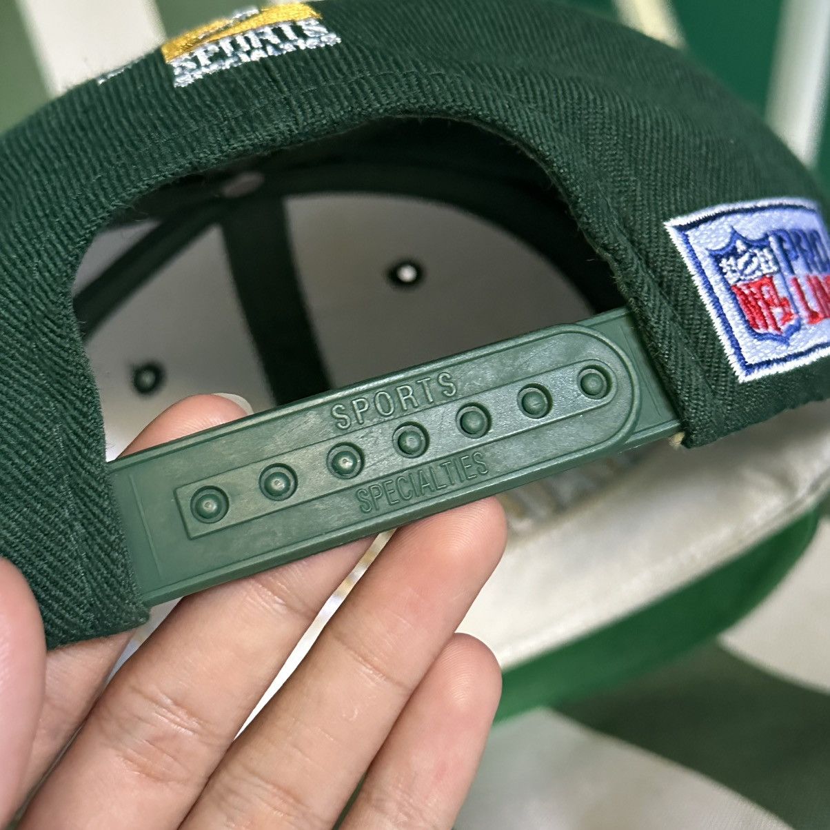 NFL × Sports Specialties × Vintage Vintage Hat Green Bay Packers NFL Grid Sports Specialties Size ONE SIZE - 7 Thumbnail