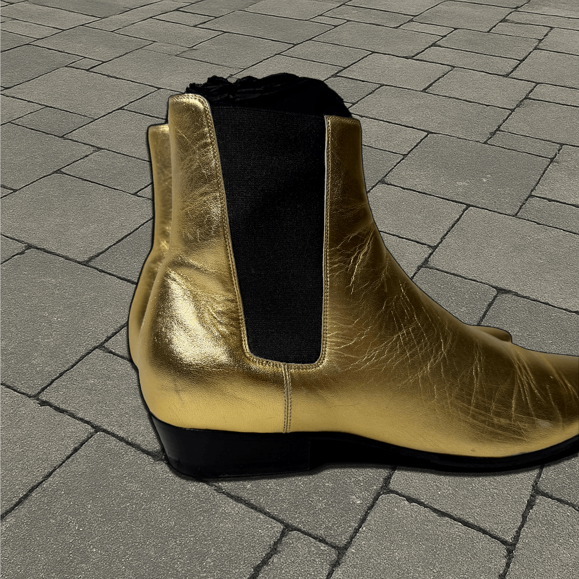 Saint Laurent Paris FW16 Saint Laurent Paris Gold Devin Boot Size US 8 / EU 41 - 2 Thumbnail