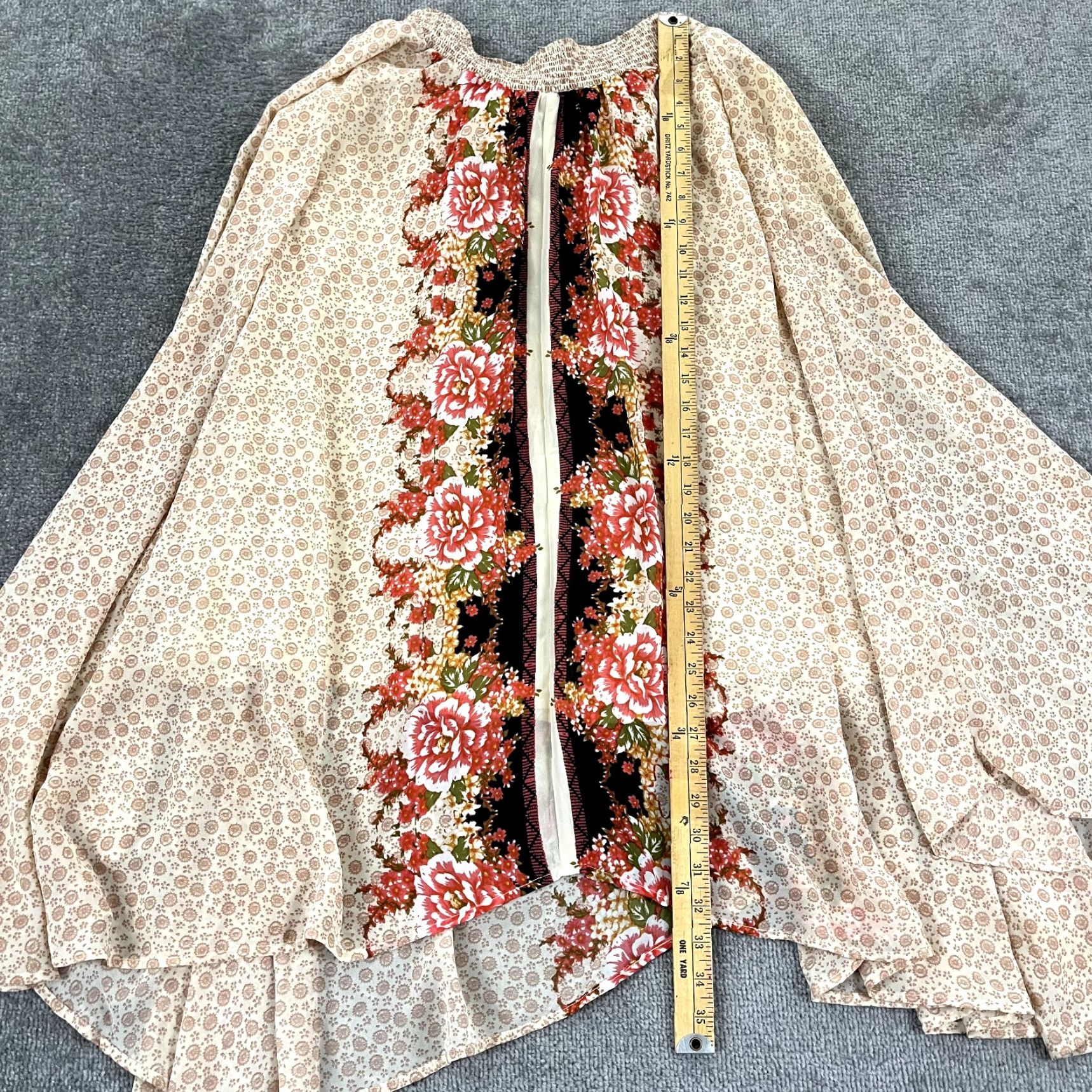 Free People FREE PEOPLE Maxi Skirt Womens Medium Floral Stay Awhile Handkercheif Long Lined Size 32" / US 10 / IT 46 - 3 Thumbnail