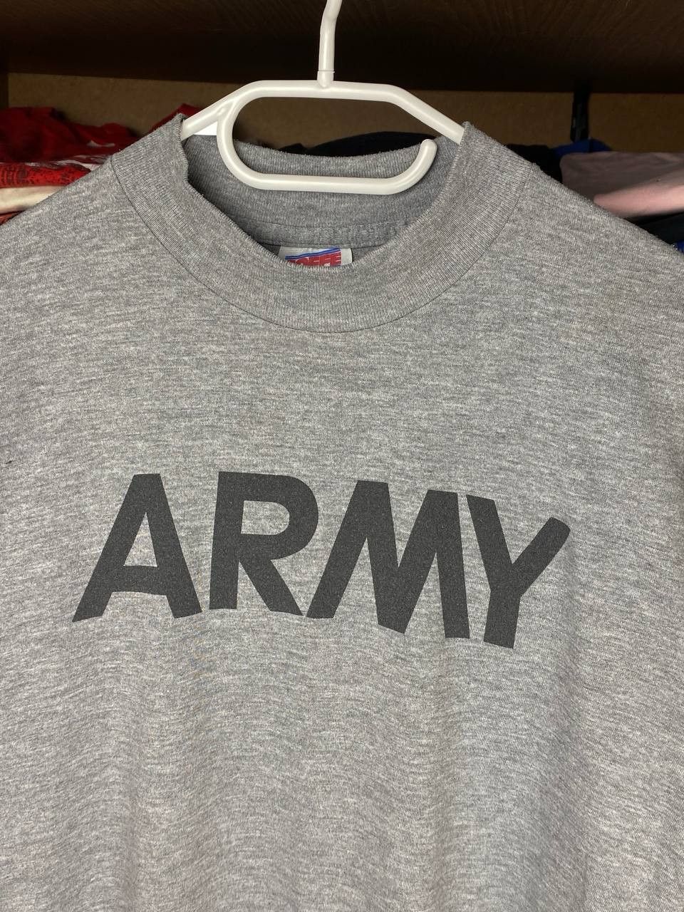 Soffe Vintage 90s US Army Mock Neck Long Sleeve Tshirt Size US S / EU 44-46 / 1 - 5 Thumbnail