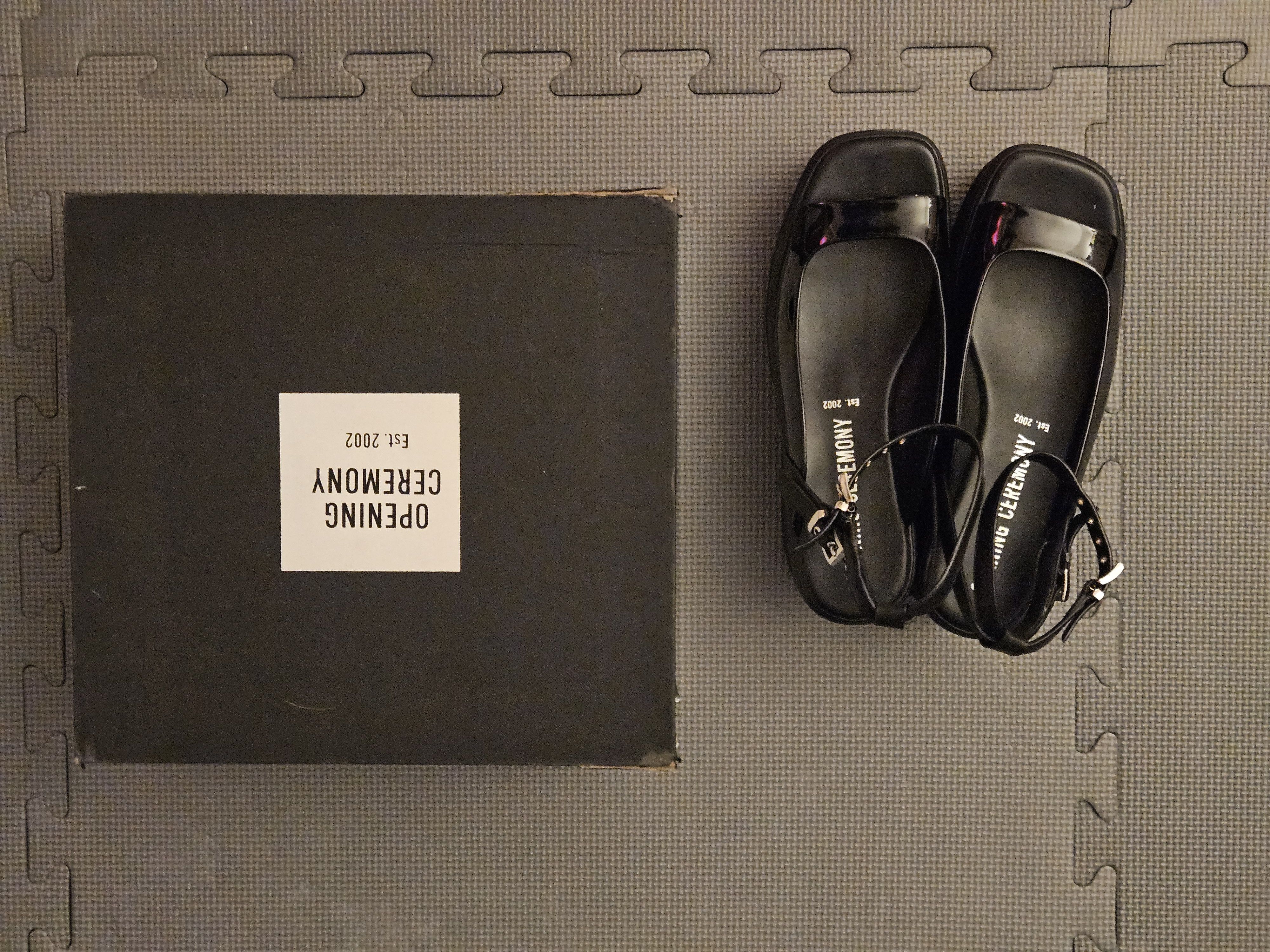 Opening Ceremony Patent Leather Opening Ceremony Platform Sandal Size US 8 / IT 38 - 5 Thumbnail