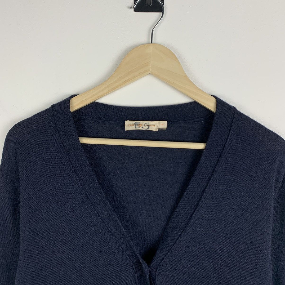 Tory Burch Tory Burch Merino Wool Cardigan Buttons Up V-Neck Size L Size L / US 10 / IT 46 - 6 Thumbnail