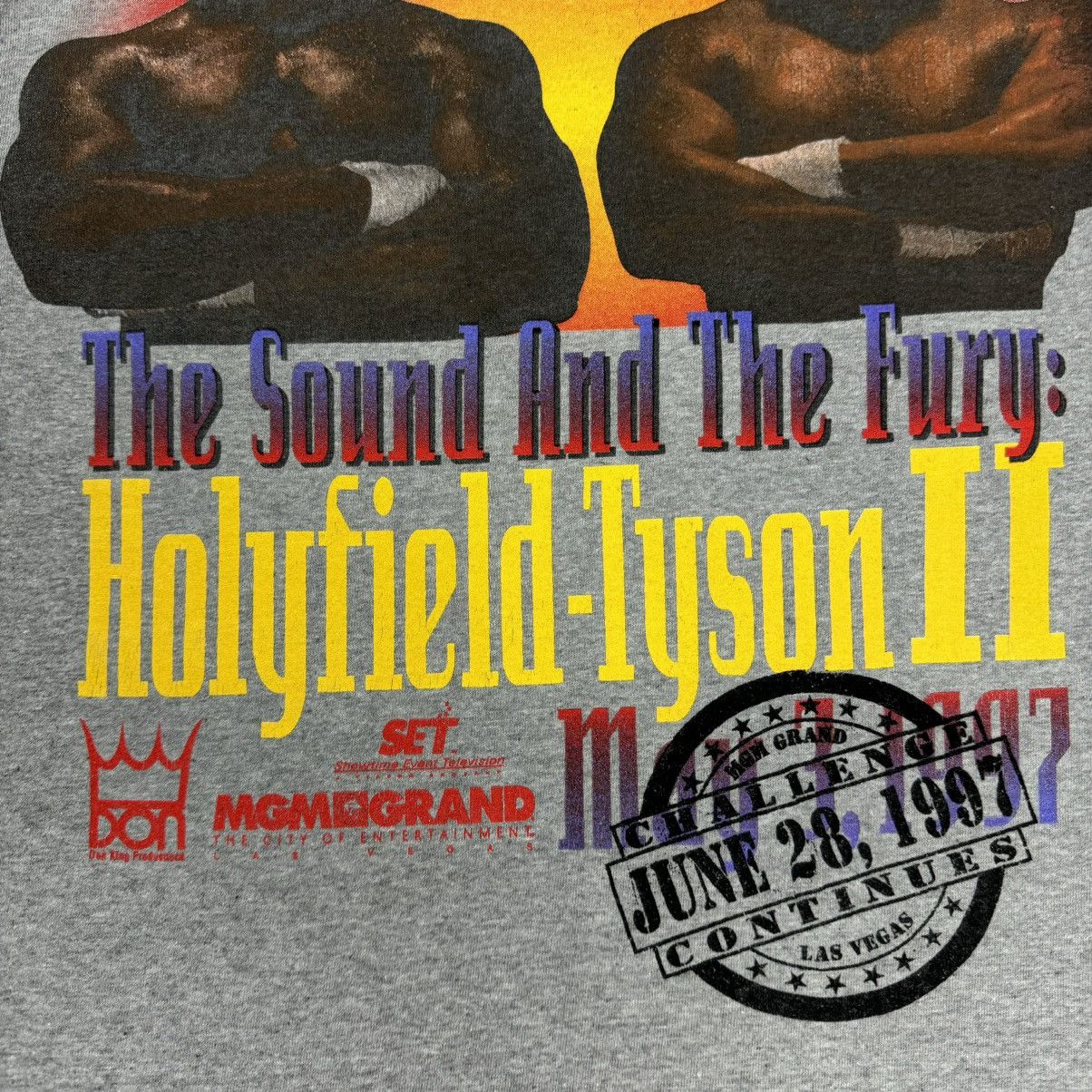 Vintage Vintage Mike Tyson VS Holyfield T-shirt Size US M / EU 48-50 / 2 - 9 Thumbnail