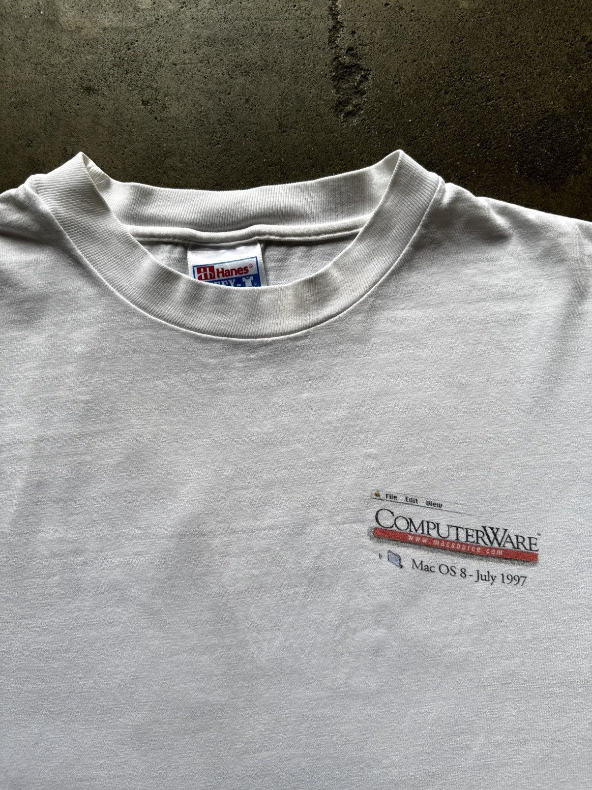 Vintage RARE 1997 Mac OS Apple Tee Shirt Steve Jobs Tech Art Size US L / EU 52-54 / 3 - 6 Thumbnail