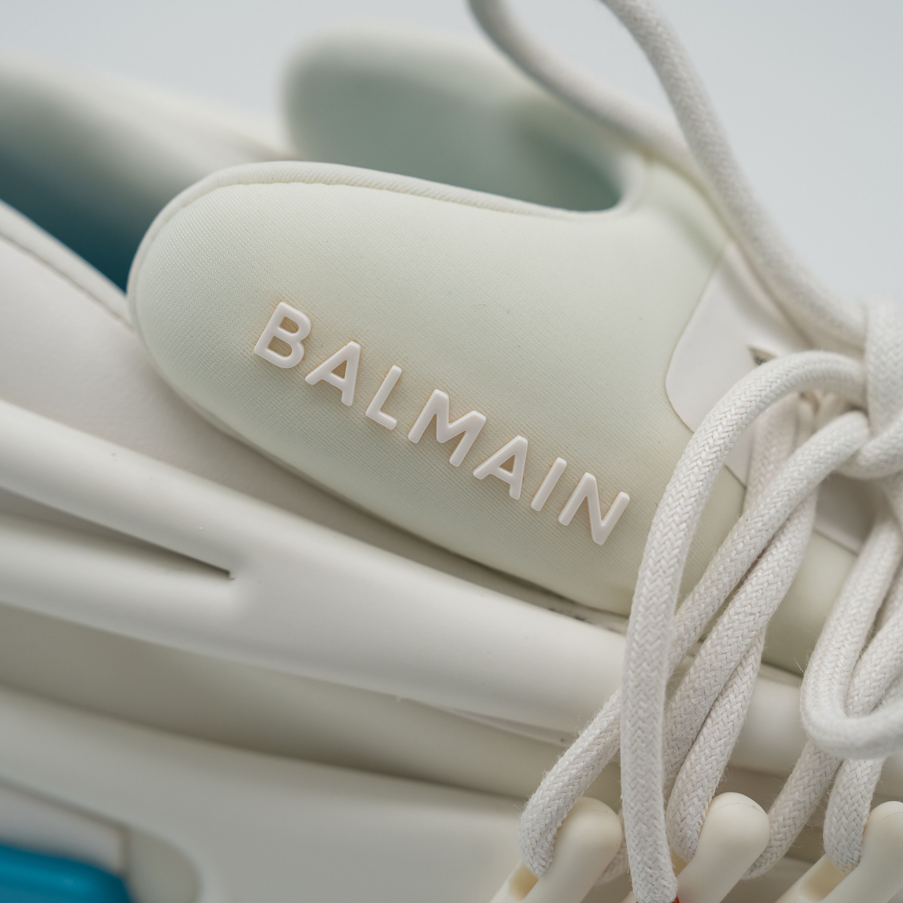 Balmain 42 9 US Balmain Unicorn White Blue Sneakers Neoprene Size US 9 / EU 42 - 8 Thumbnail