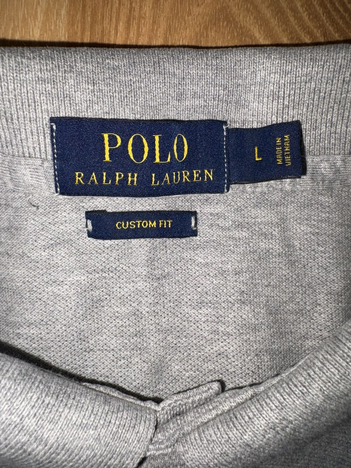 Polo Ralph Lauren Vintage Style Polo Ralph Lauren Grey Polo Shirt Custom Fit Size US L / EU 52-54 / 3 - 8 Thumbnail