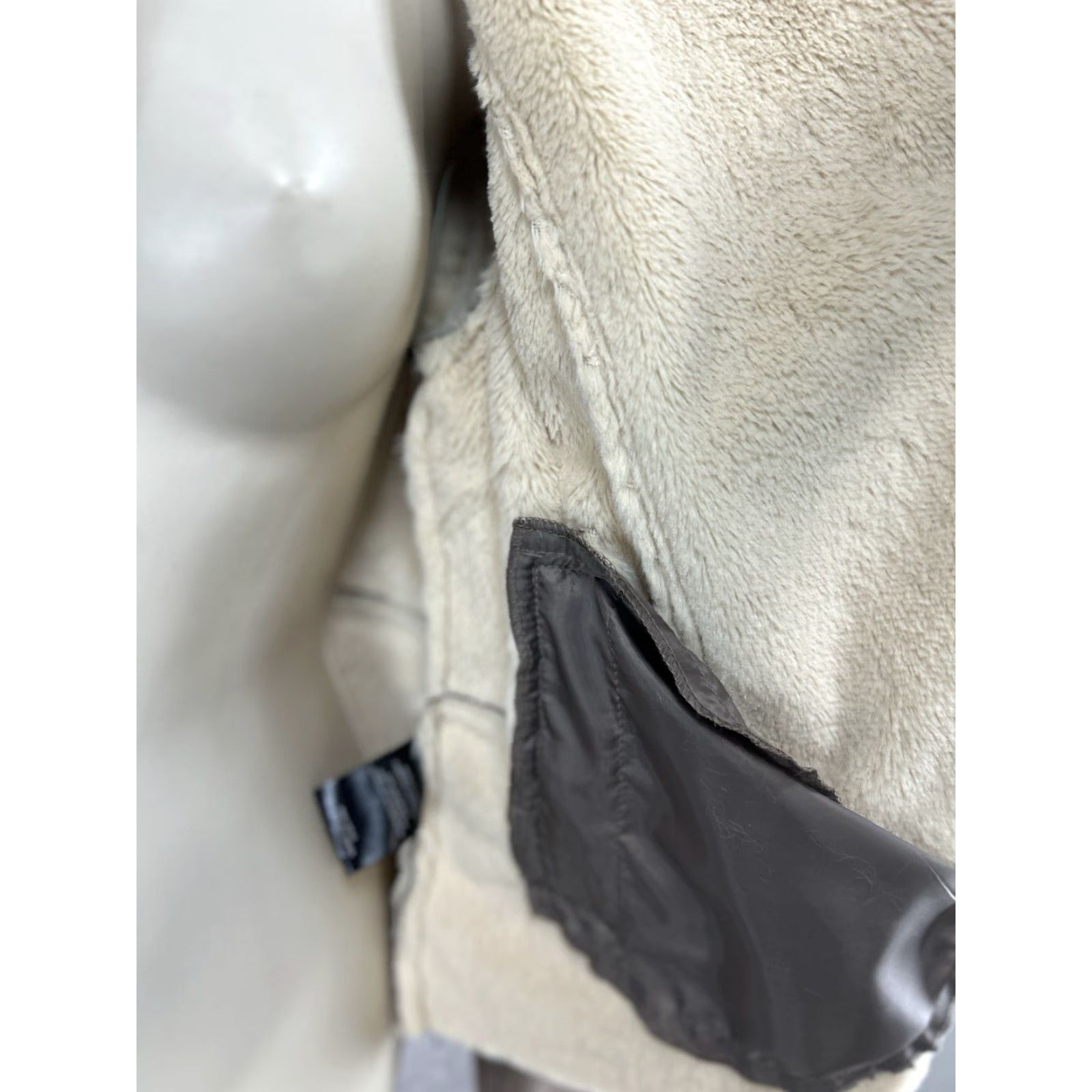Vintage Vigoss Brown Faux Fur Lined Long Sleeve Asymmetric Zip Women's Jacket Small Size S / US 4 / IT 40 - 7 Thumbnail