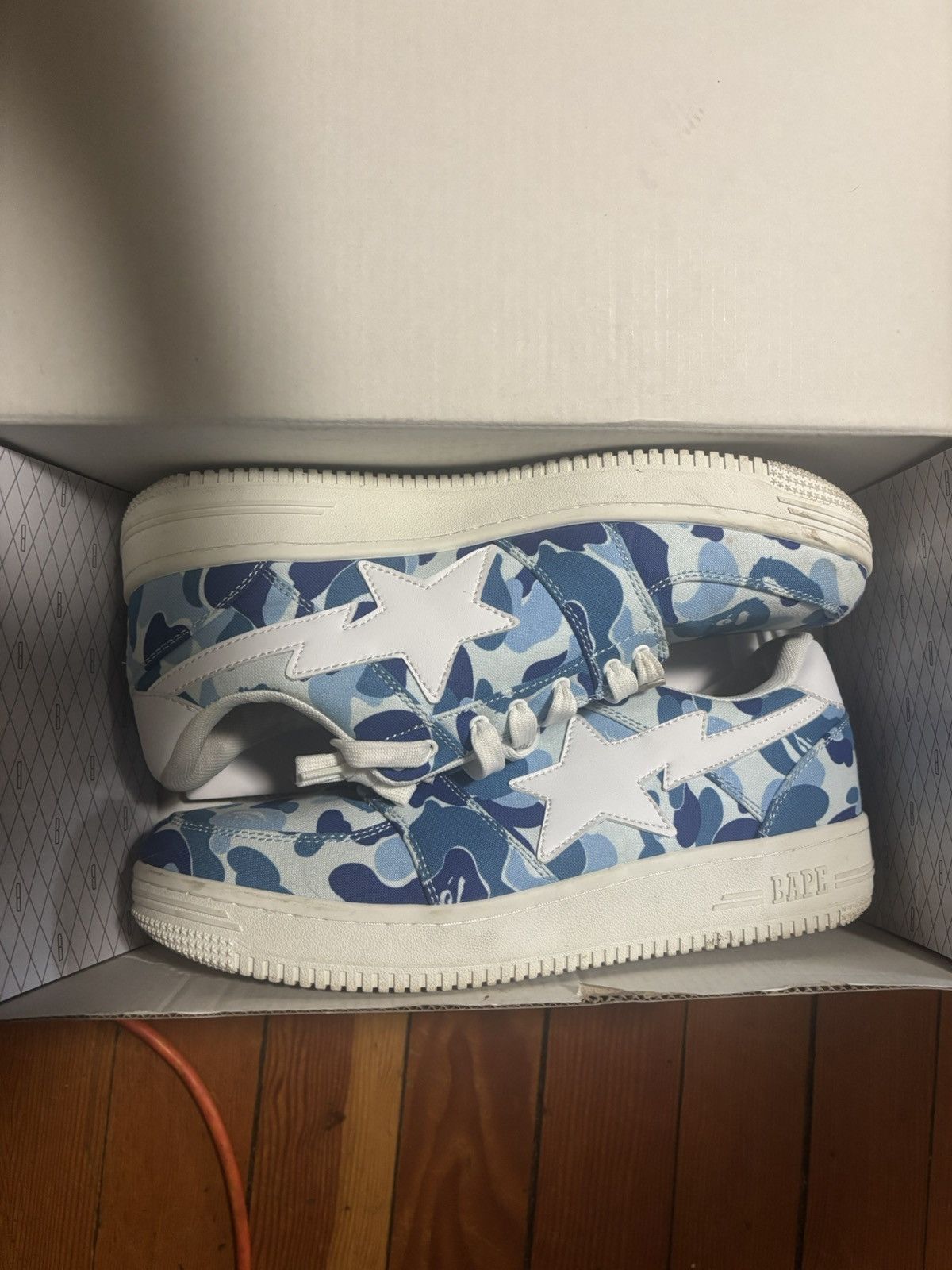Bape ABC CAMO BLUE BAPESTA Size US 11 / EU 44 - 1 Thumbnail