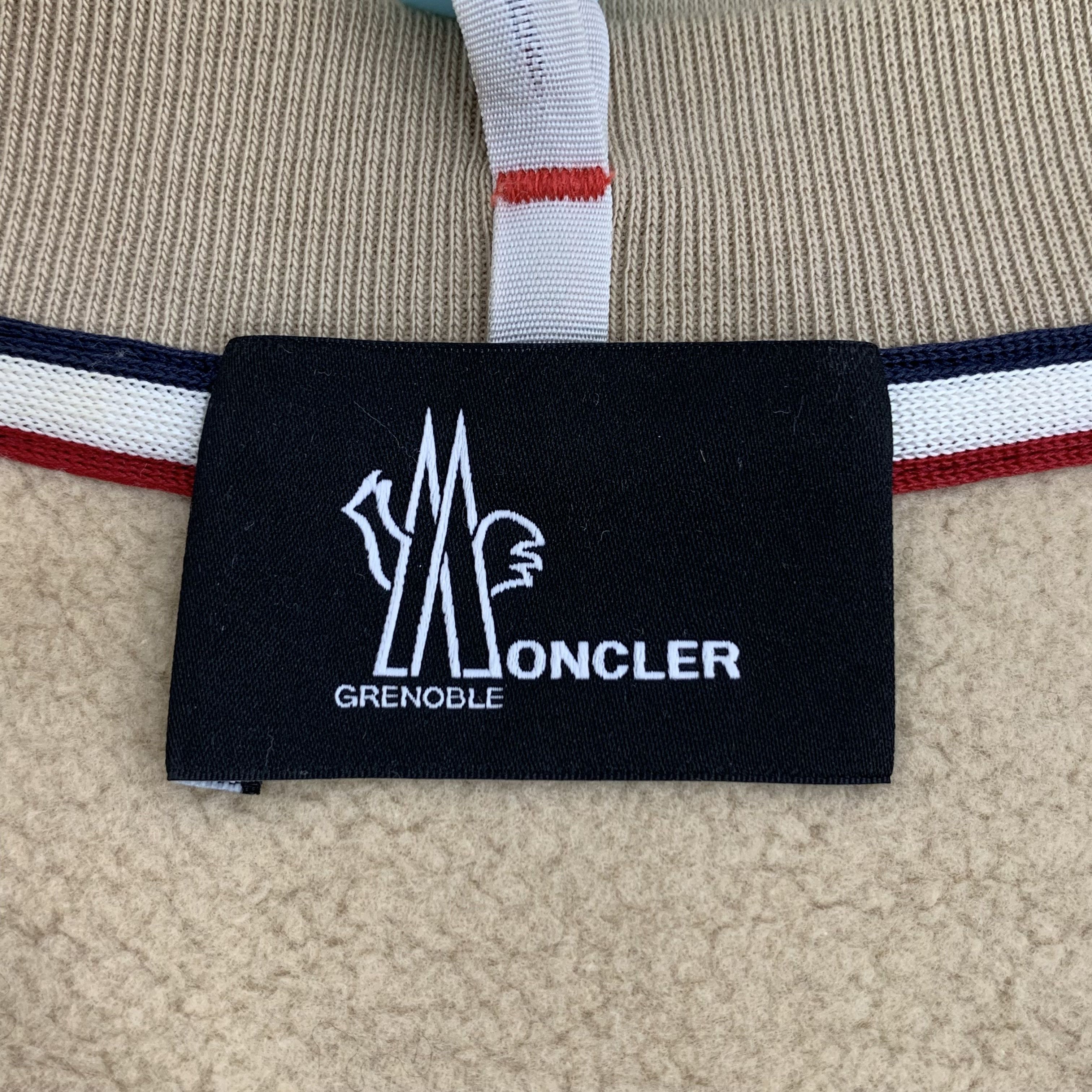 Moncler Moncler Maglia Flocked Sweatshirt Brown (S) Size US S / EU 44-46 / 1 - 5 Thumbnail