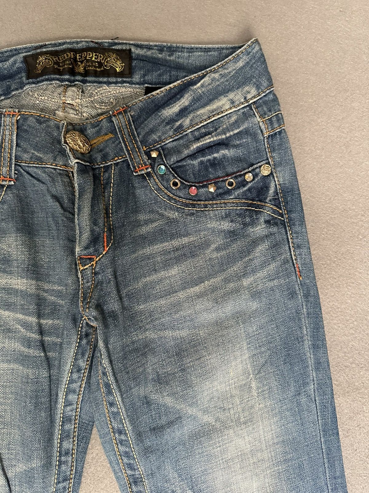 Japanese Brand Red Pepper Japan Denim Low Rise Size US 30 / EU 46 - 10 Thumbnail