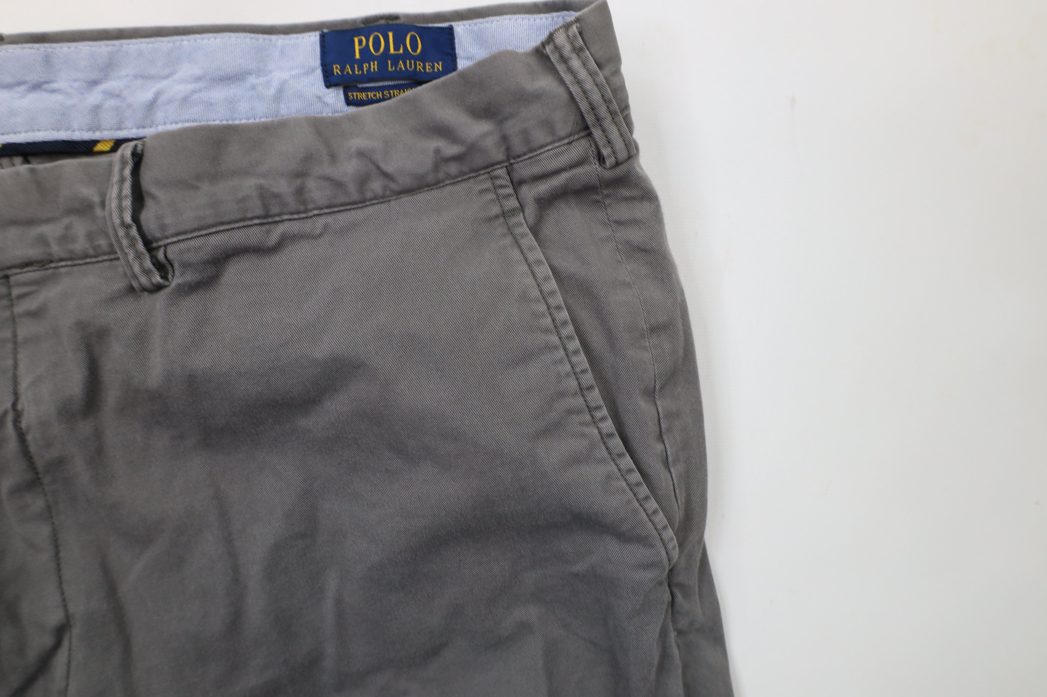 Ralph Lauren × Vintage Vintage Y2K Ralph Lauren Wide Leg Stretch Chino Pants Gray Size US 38 / EU 54 - 7 Thumbnail
