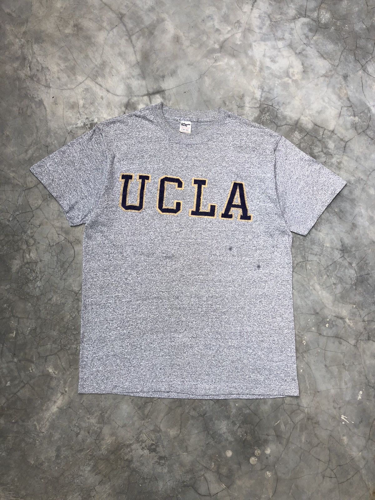 image of Made In USA 5050 Vintage 80's Ucla T Shirt in Grey, Men's (Size Large)