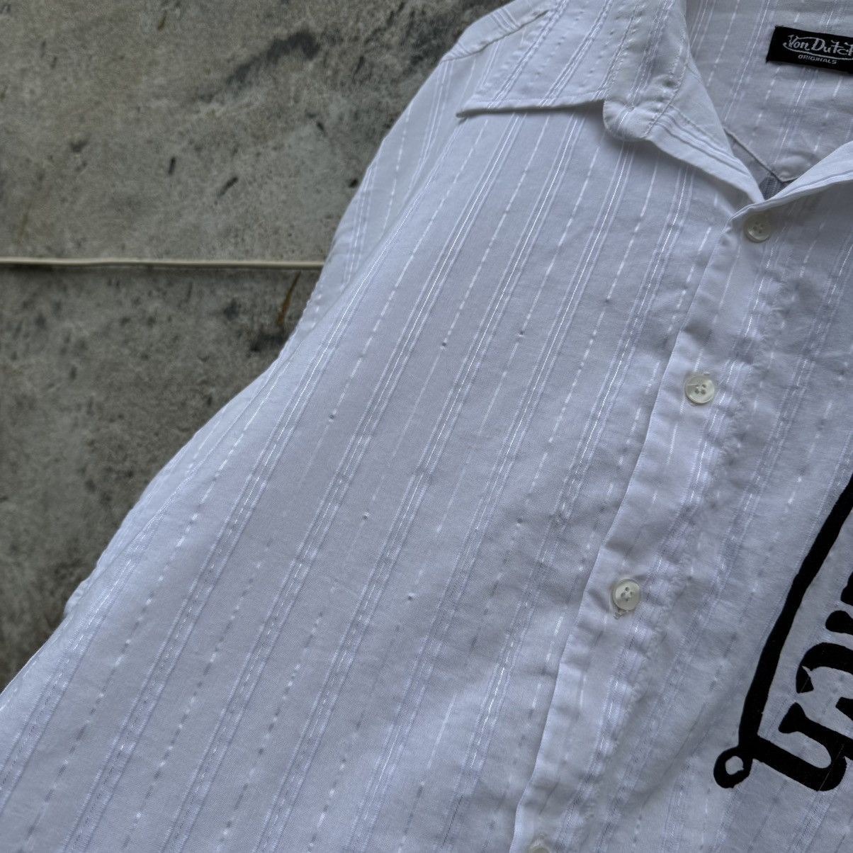 Von Dutch Vintage Von Dutch Logo Seersucker Shirt y2k swag drip boxy Size US L / EU 52-54 / 3 - 7 Thumbnail