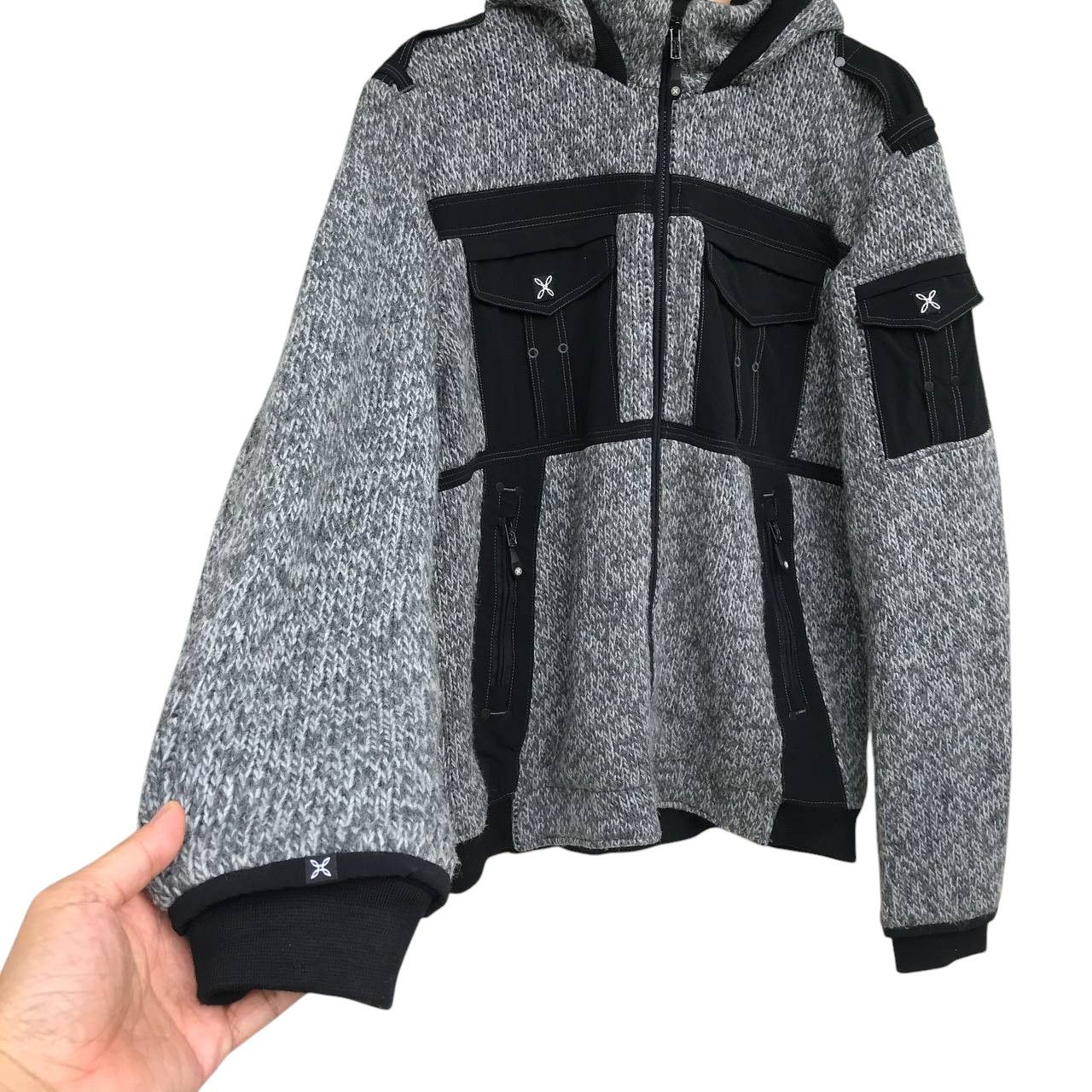 Arc'teryx × Japanese Brand × Patagonia MONTURA REMIX BIKER KNIT JACKET OUTDOOR JUMPER HOODIE Size US L / EU 52-54 / 3 - 14 Thumbnail