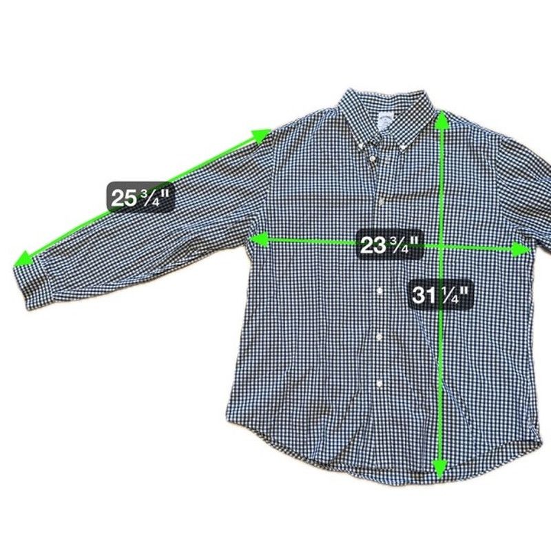 Brooks Brothers Brooks Brothers Regent XL Plaid Button Down Shirt Cotton Size US XL / EU 56 / 4 - 7 Thumbnail