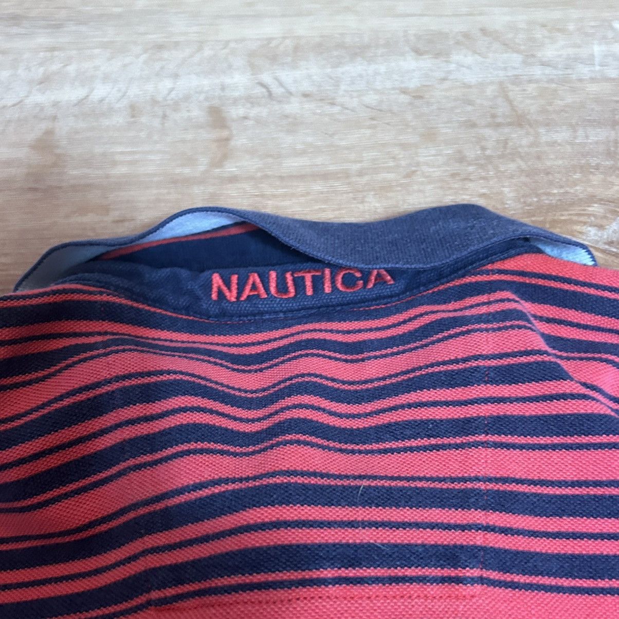Nautica Vintage 90s Nautica Striped Polo shirt L Size US L / EU 52-54 / 3 - 4 Thumbnail