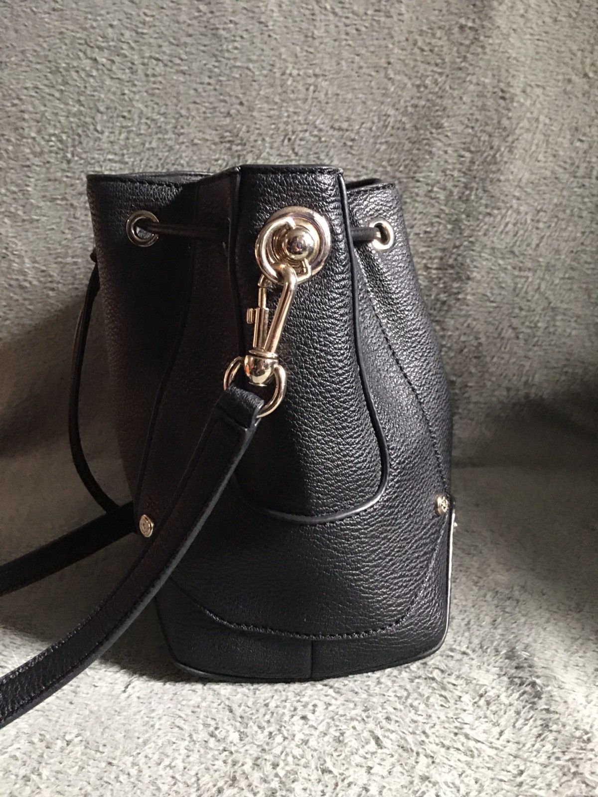 Love Moschino LOVE MOSCHINO Black Drawstring Shoulder Bag Size ONE SIZE - 8 Thumbnail