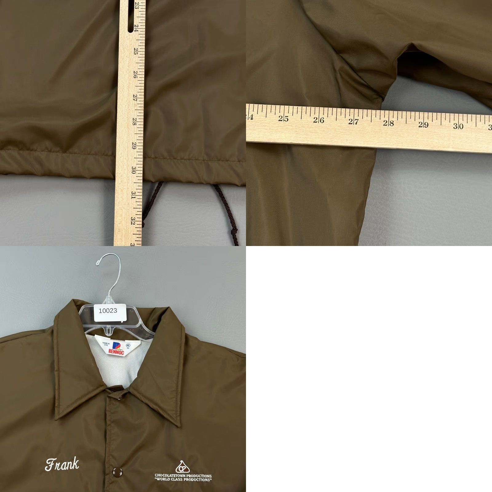 Vintage Vintage Rennoc Coaches Jacket Mens XL Brown 80s USA USA 80s Windbreaker Jacket Men XL Brown 80s Size US XL / EU 56 / 4 - 9 Thumbnail
