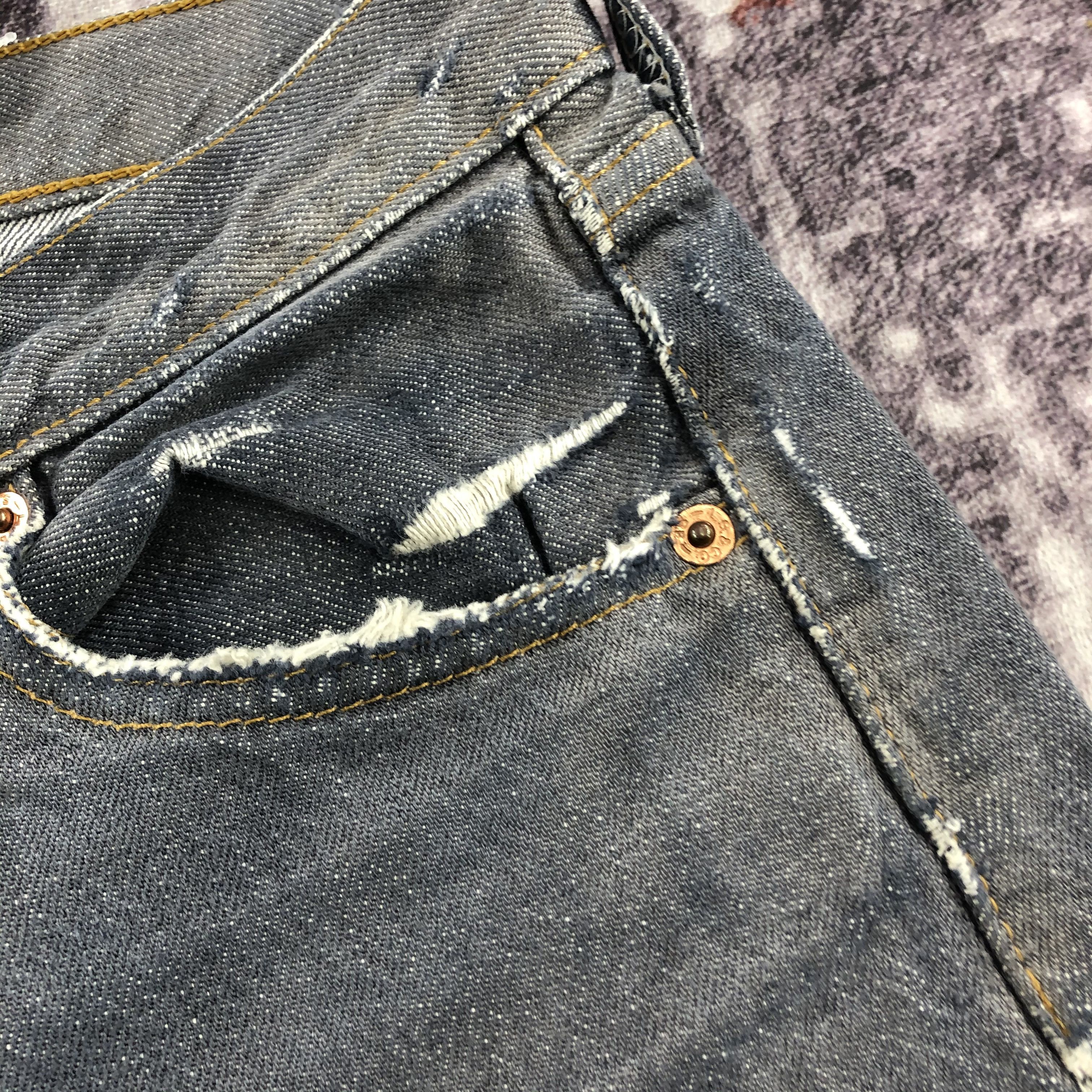 Levi's × Vintage Vintage 90s Levis 501 Ripped Jeans-JM2482 Size US 30 / EU 46 - 12 Thumbnail