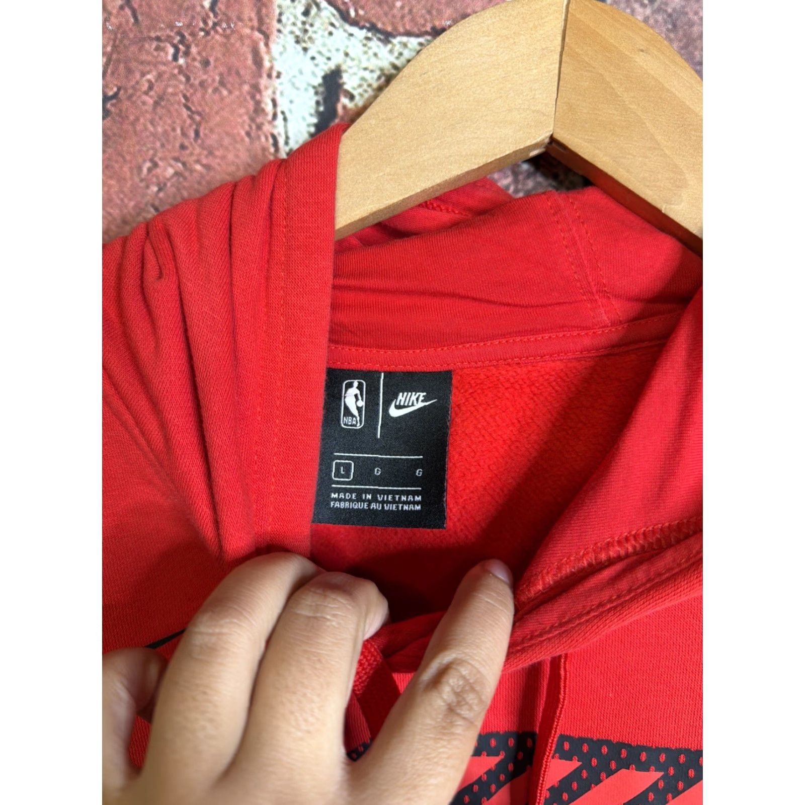 Nike Nike Portland Trail Blazers Logo Pullover Hoodie Large Red NBA Sweatshirt Size US L / EU 52-54 / 3 - 2 Thumbnail