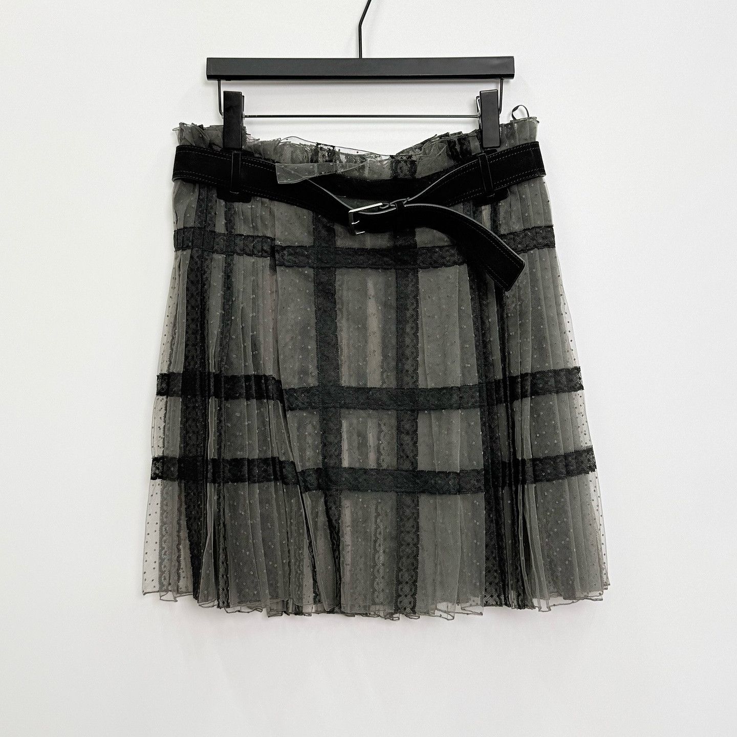 Dior Dior Polka Dot Mesh Pleated Mini Skirt Size 38 Size 27" / US 4 / IT 40 - 1 Thumbnail