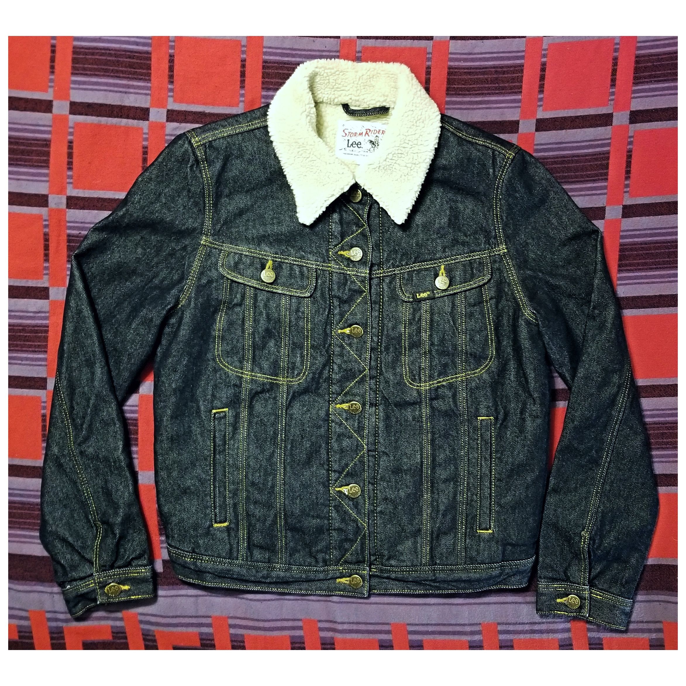 Lee ☆NWOT☆LEE STORM RIDERS LINED DENIM JACKET- SIZE LARGE Size L / US 10 / IT 46 - 4 Thumbnail