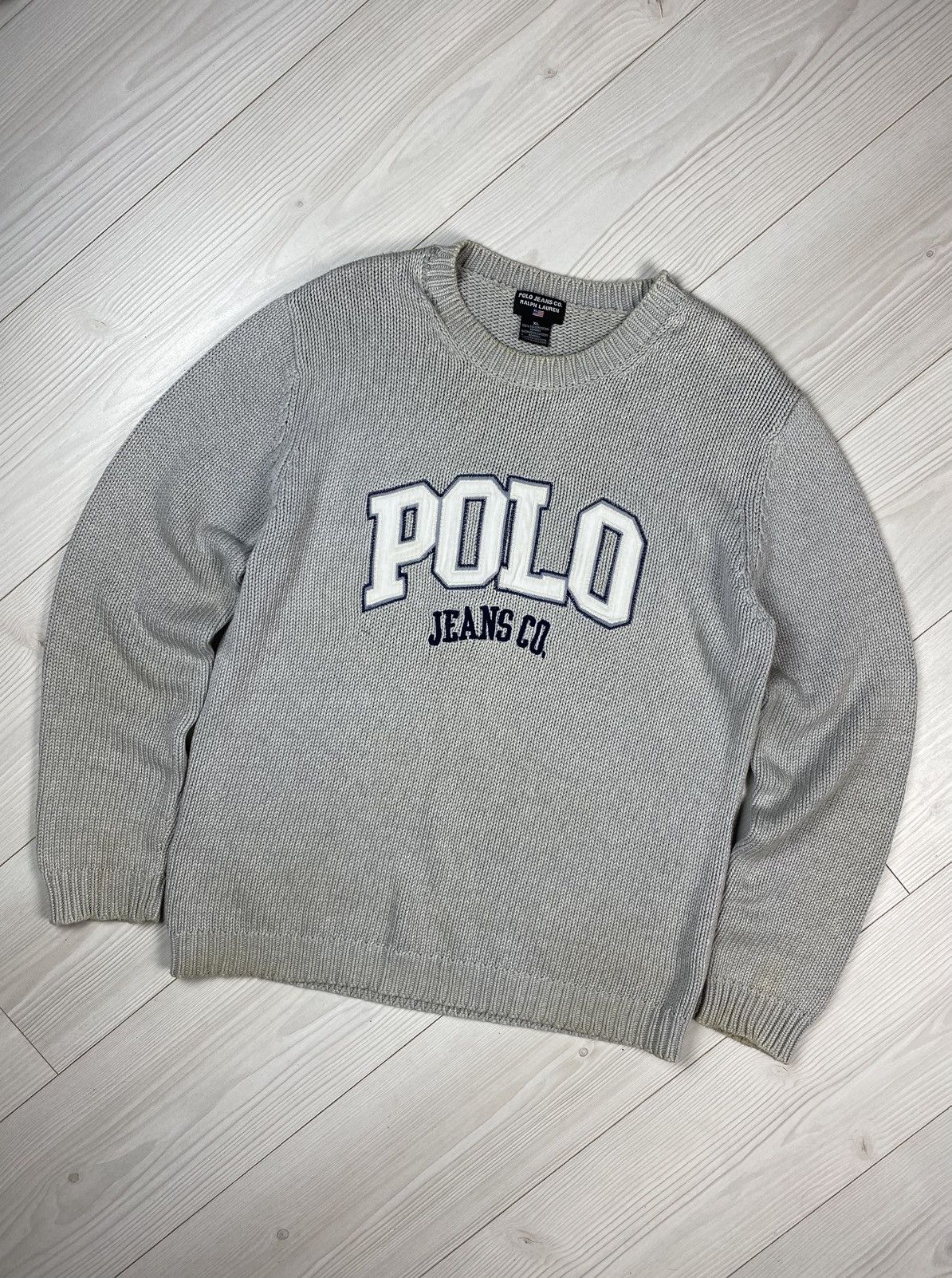 Polo Ralph Lauren × Ralph Lauren × Vintage Polo jeans co by Ralph Lauren knitwear sweater big logo y2k Size US XL / EU 56 / 4 - 9 Thumbnail